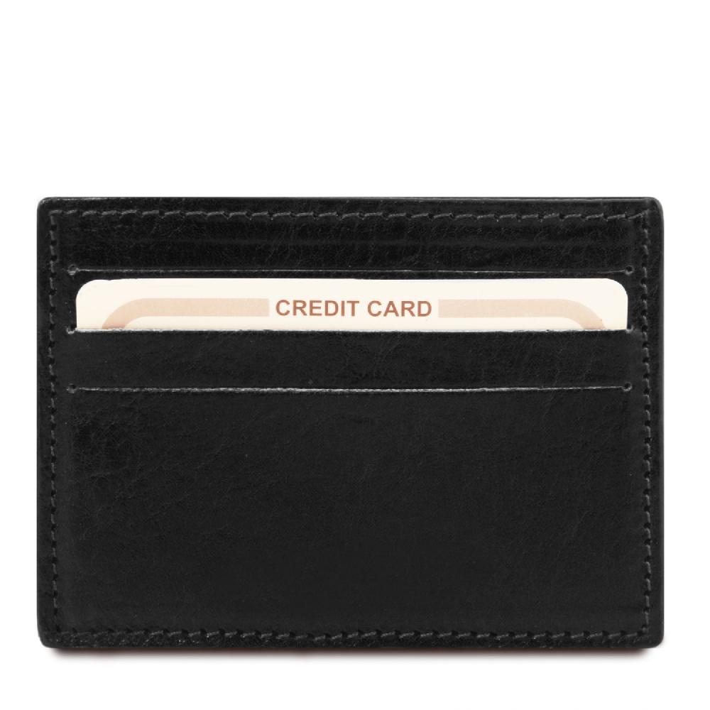 Tuscany Leather Esclusivo Portacarte di Credito in Pelle Pezzi Unici