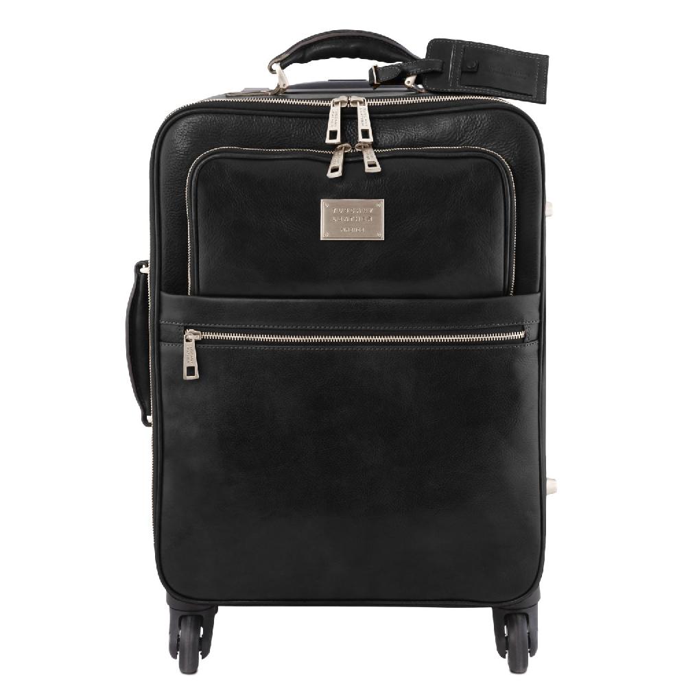 Tuscany Leather Trolley con 4 Ruote e Borsa Porta Computer TL SMART in Pelle Promozione Limitata