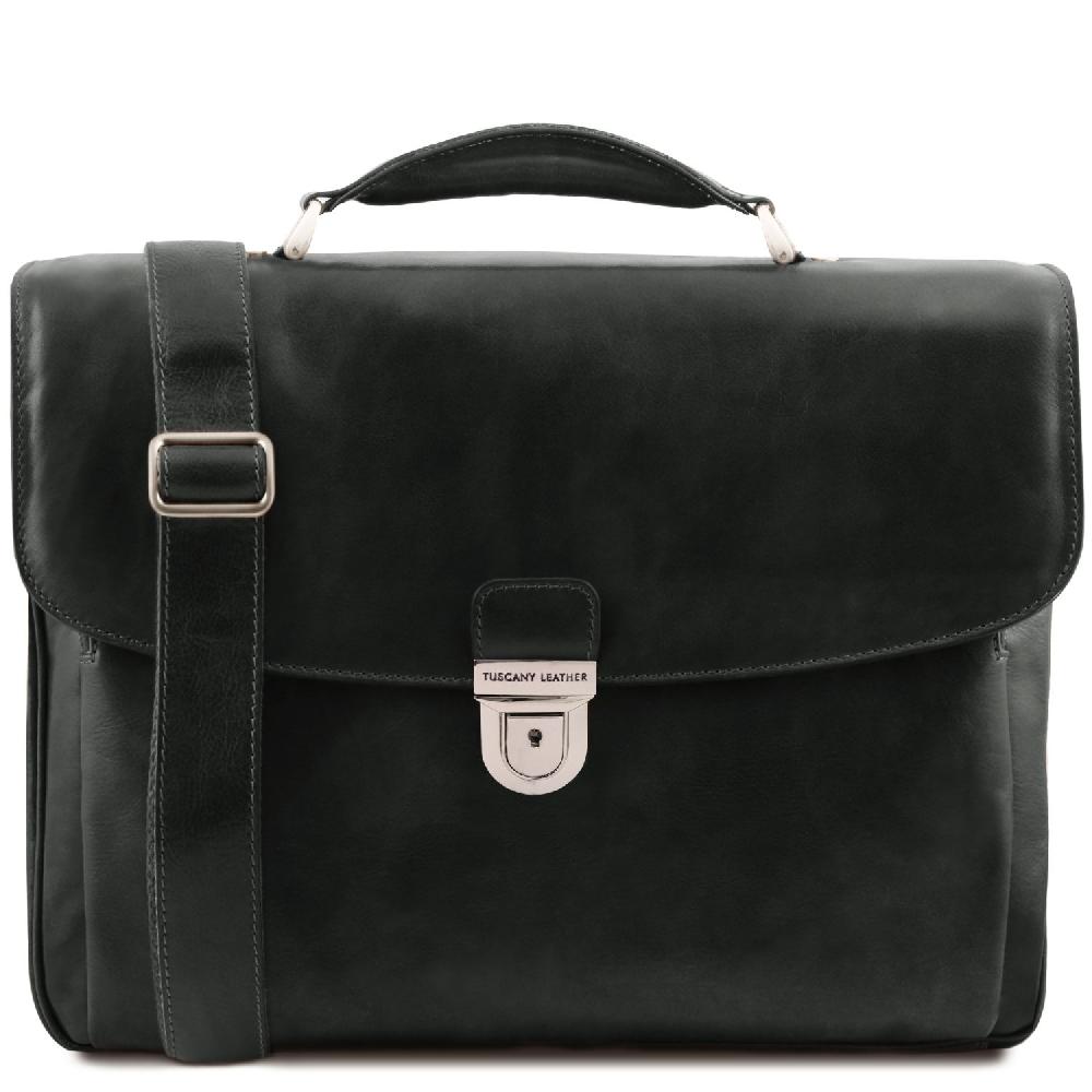 Tuscany Leather Trolley con 4 Ruote e Borsa Porta Computer TL SMART in Pelle Promozione Limitata