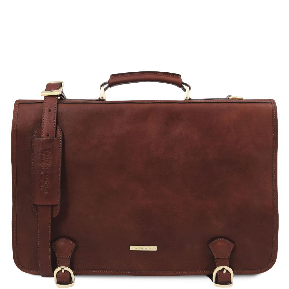 Tuscany Leather Borsa da Lavoro in Pelle Sottocosto