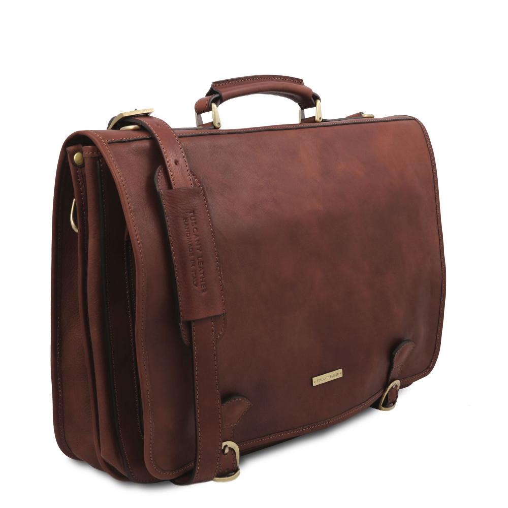 Tuscany Leather Borsa da Lavoro in Pelle Sottocosto