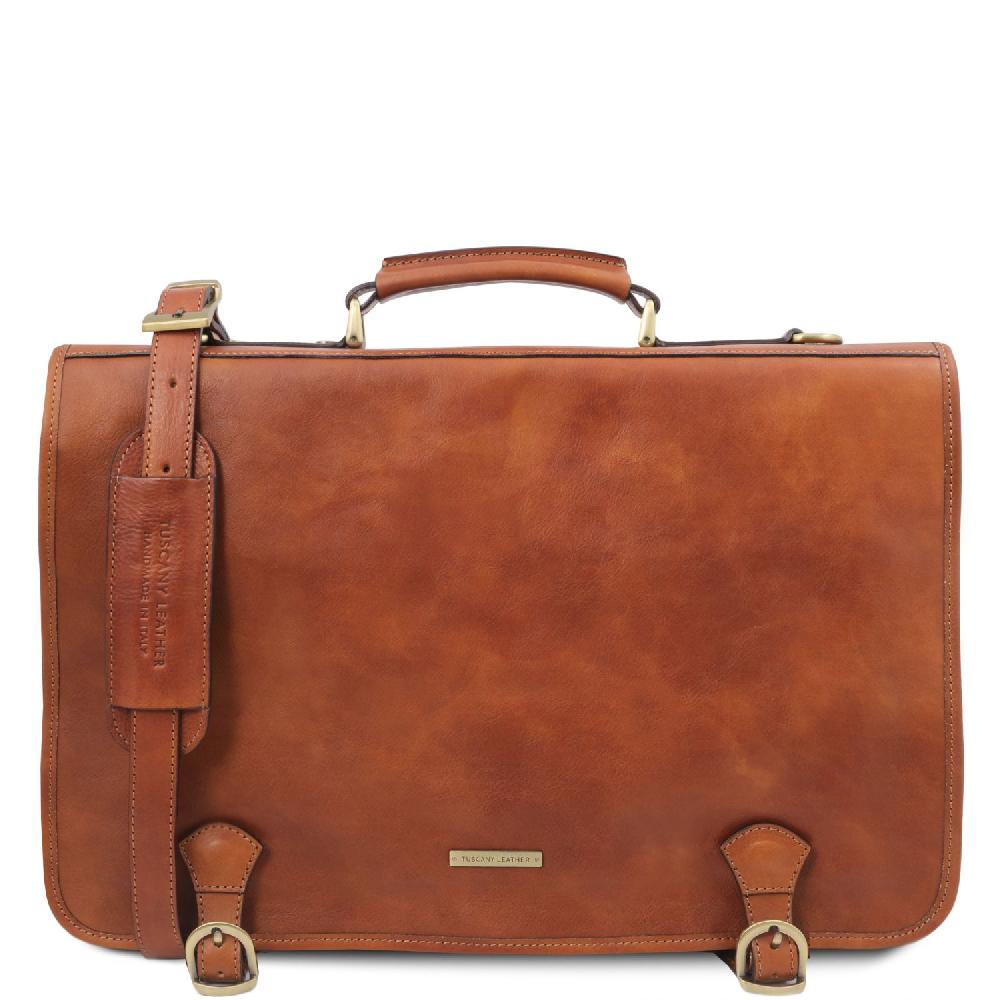 Tuscany Leather Borsa da Lavoro in Pelle Convenienza