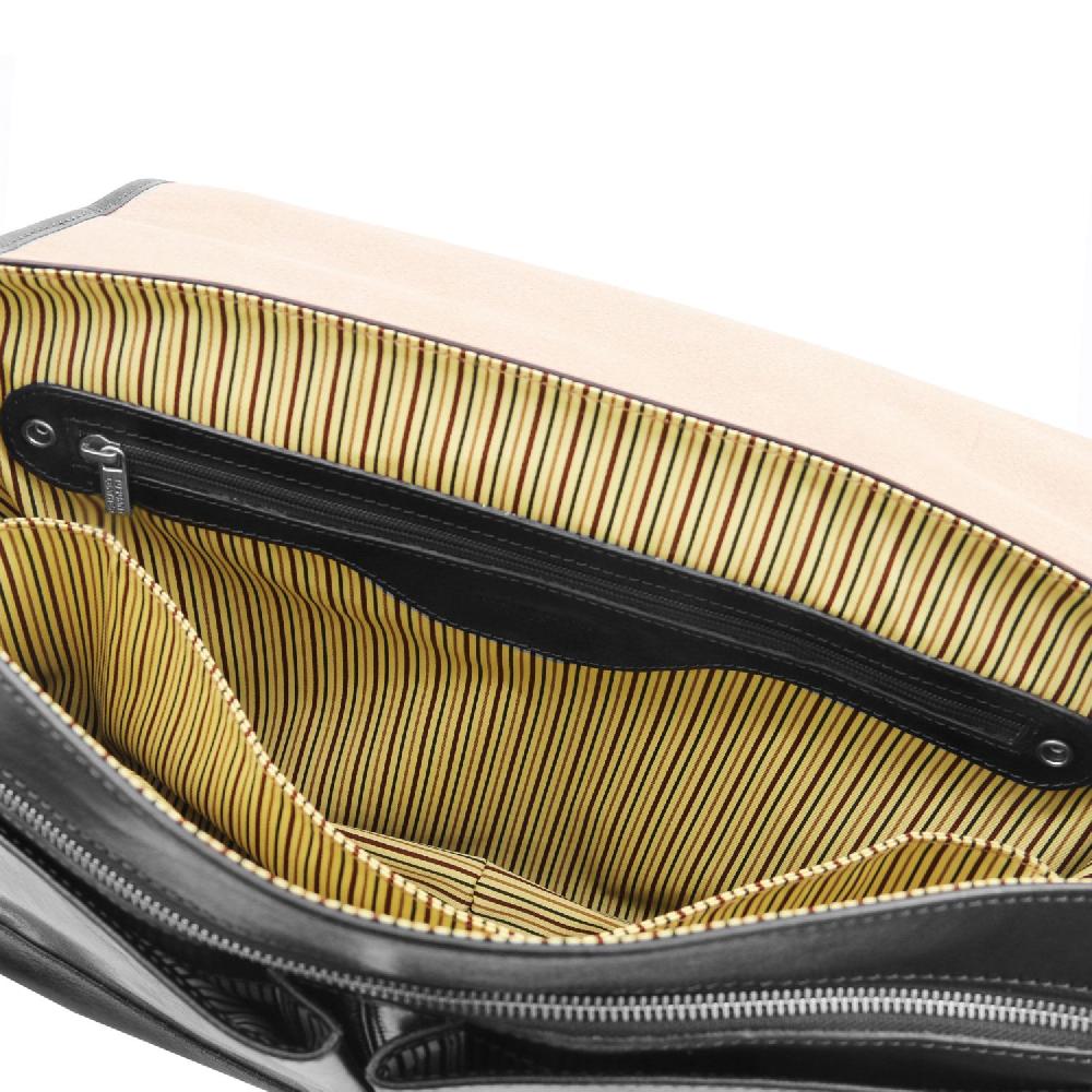 Tuscany Leather Borsa da Lavoro TL SMART Multiscomparto in Pelle con Pattella Outlet