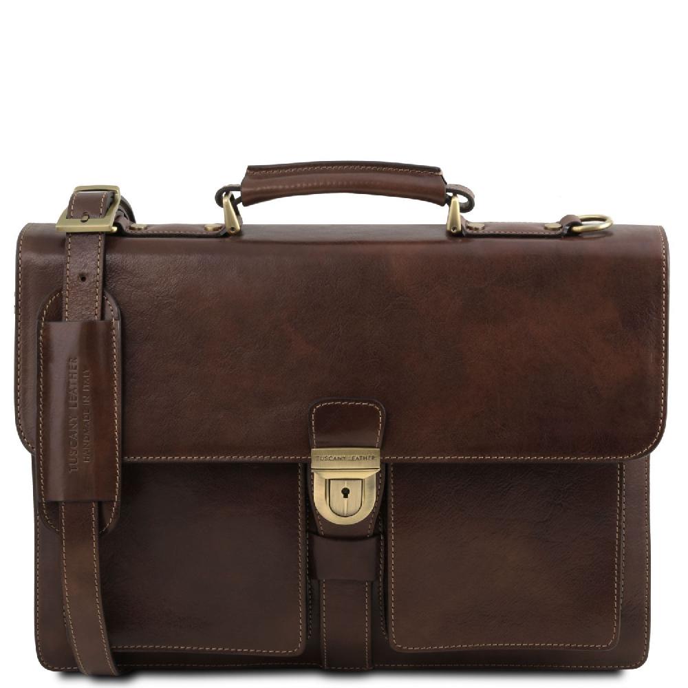Tuscany Leather Borsa da Lavoro in Pelle 3 Scomparti I Più Venduti