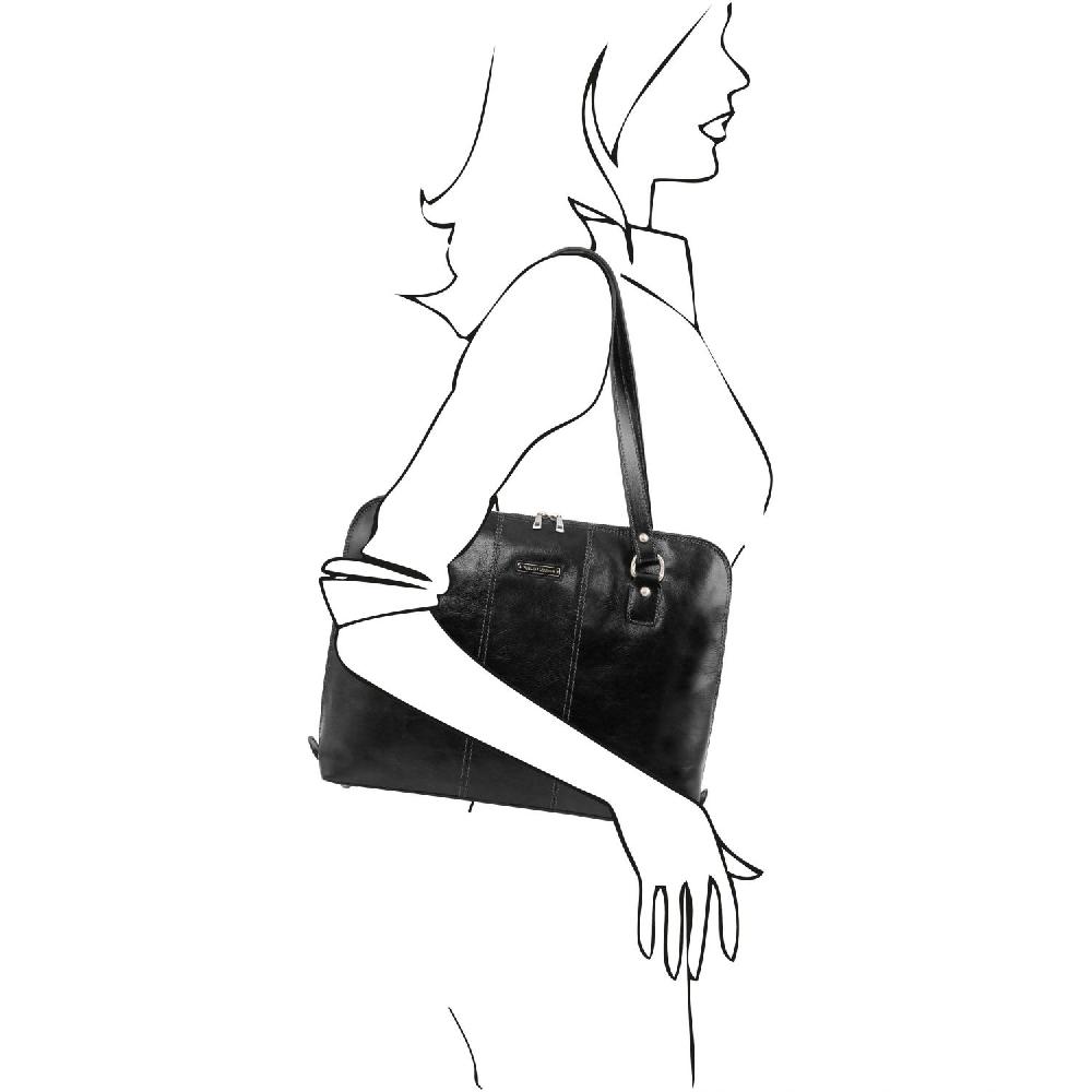 Tuscany Leather Esclusiva Borsa da Lavoro per Donna Nuova