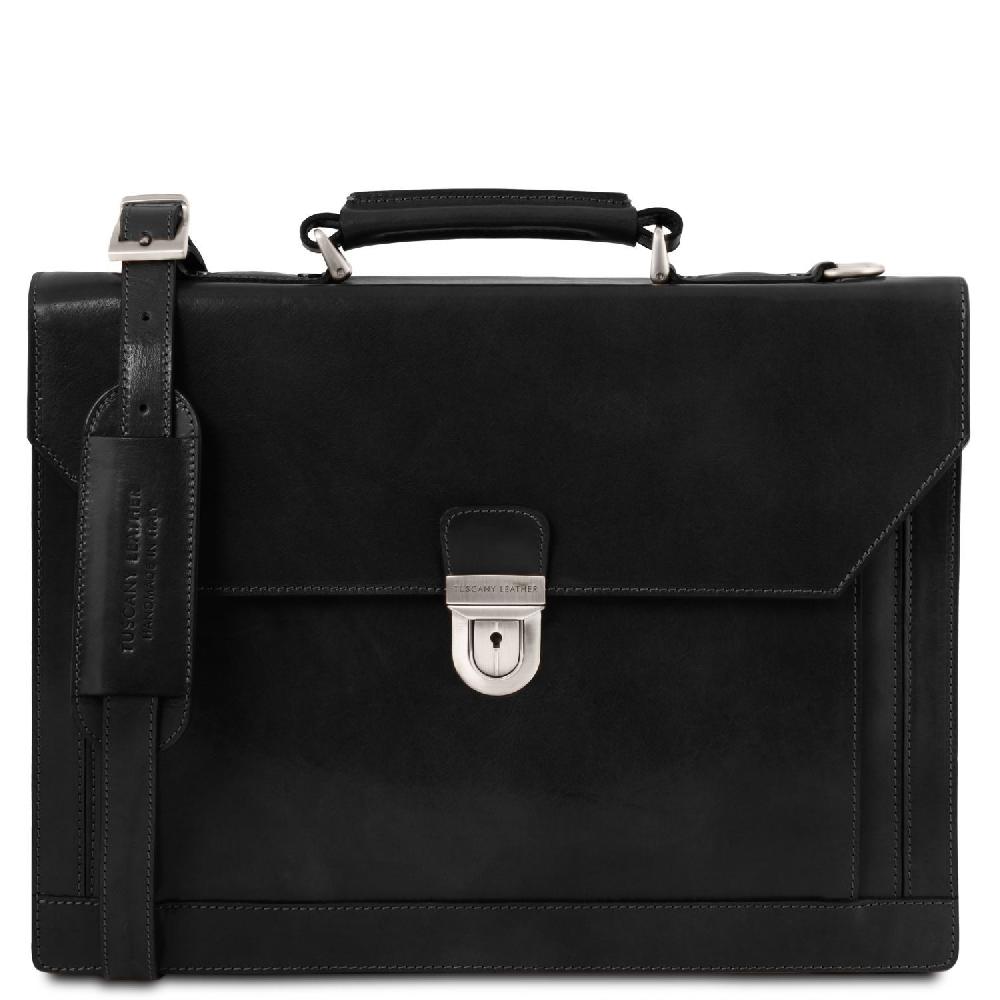 Tuscany Leather Cartella in Pelle 3 Scomparti Sconto di tempo limitato
