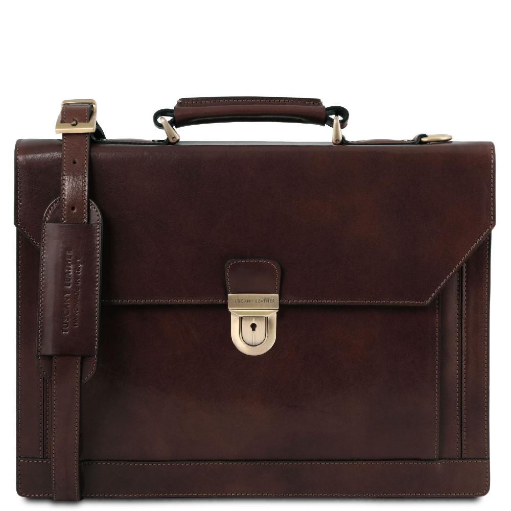 Tuscany Leather Cartella in Pelle 3 Scomparti Negozio online di fabbrica