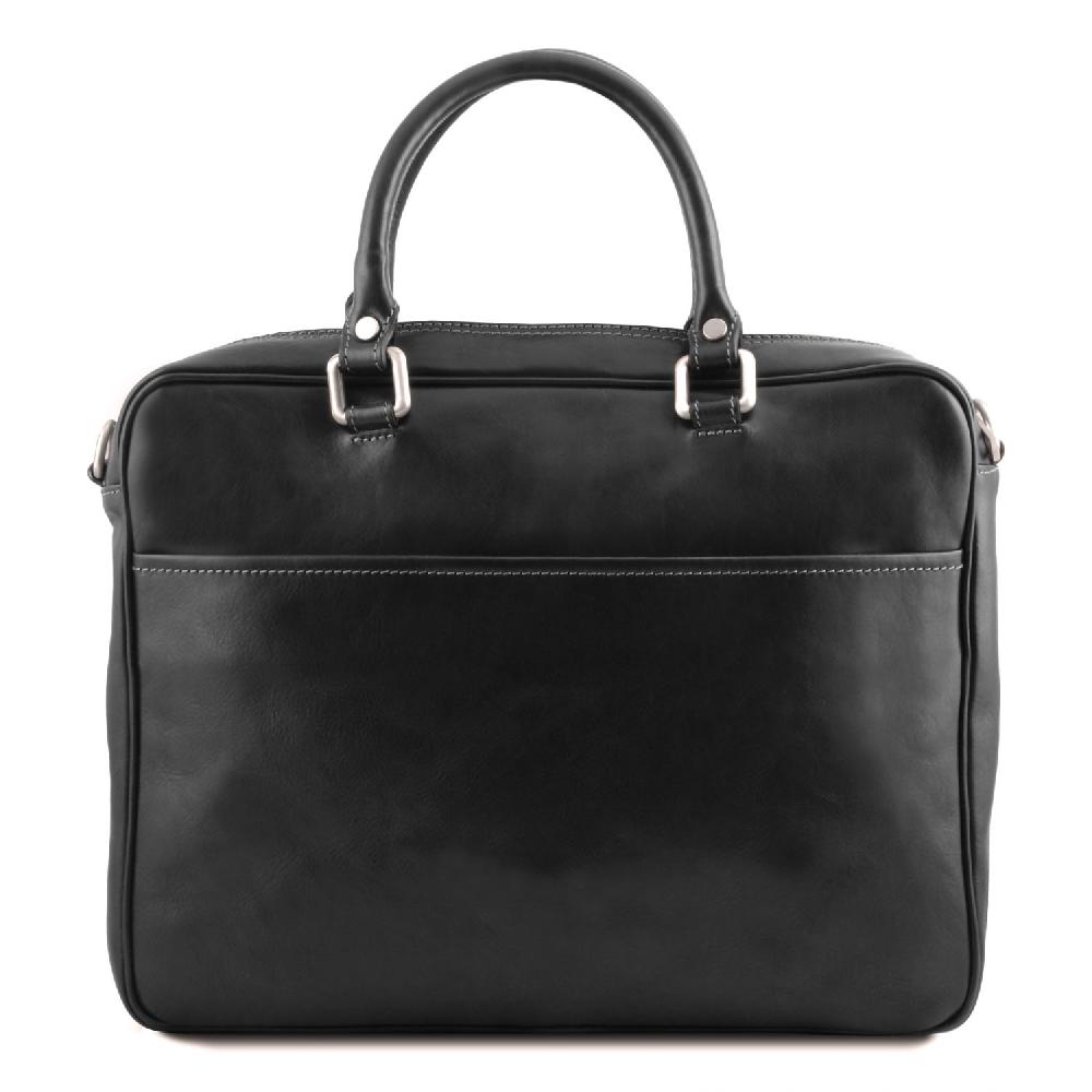 Tuscany Leather Borsa Porta Computer da Lavoro con Tasca Frontale in Pelle Comprare a buon mercato