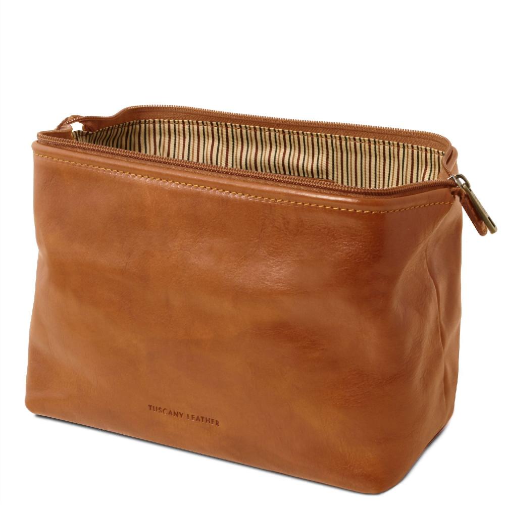 Tuscany Leather Beauty Case in Pelle - Misura Grande Vendite stagionali