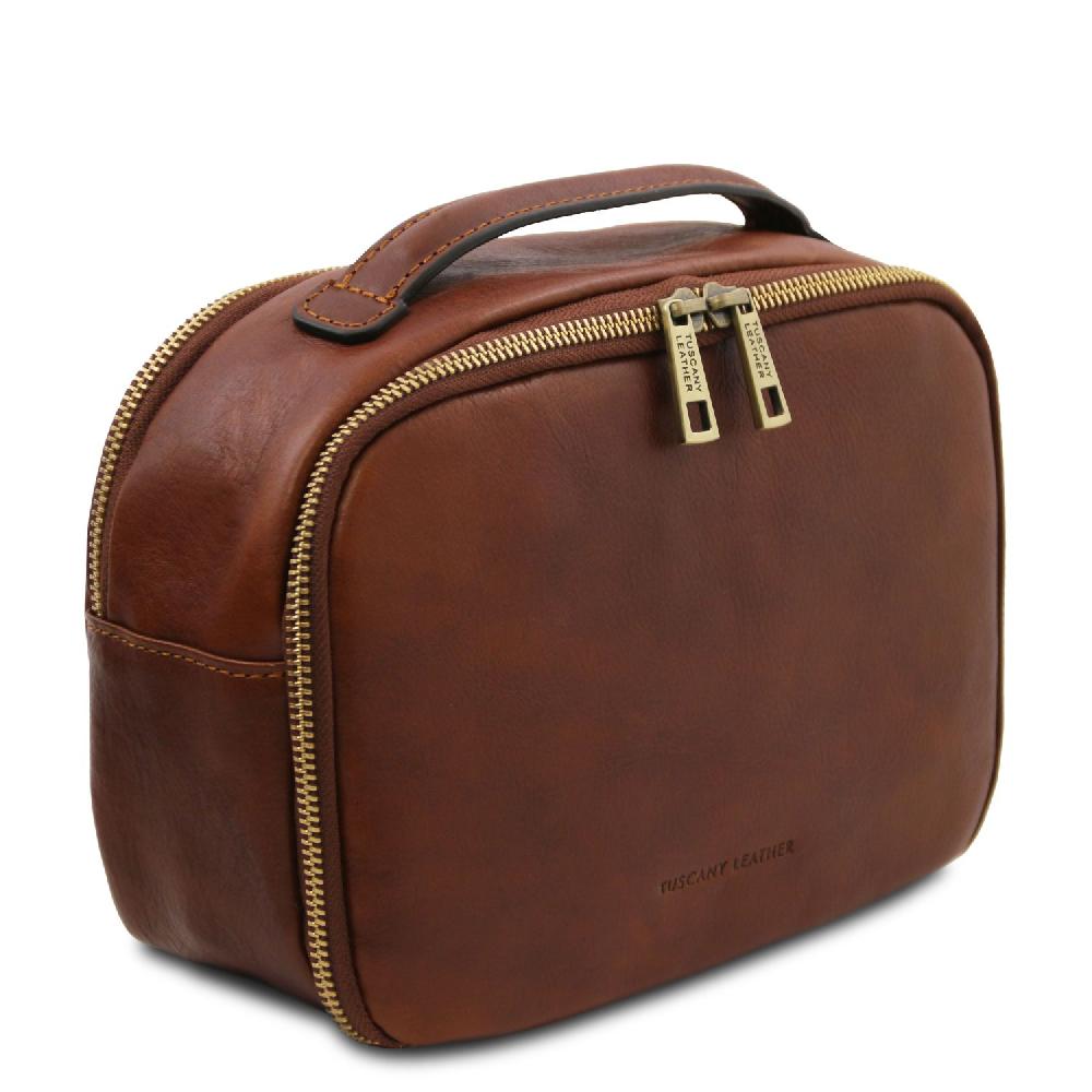 Tuscany Leather Beauty Case in Pelle Offerta Giorno del Papà