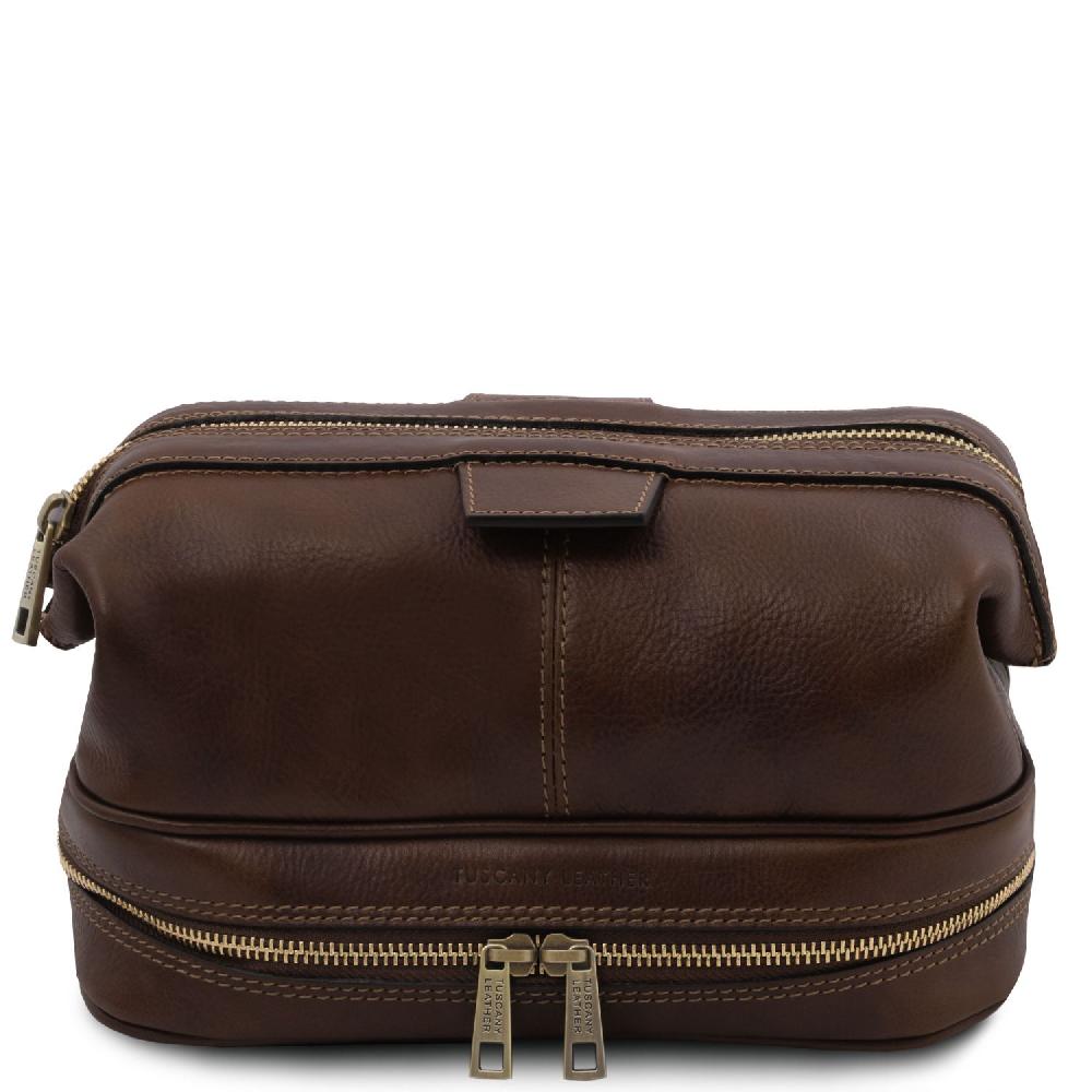 Tuscany Leather Beauty Case in Pelle Smaltimento dello stoccaggio