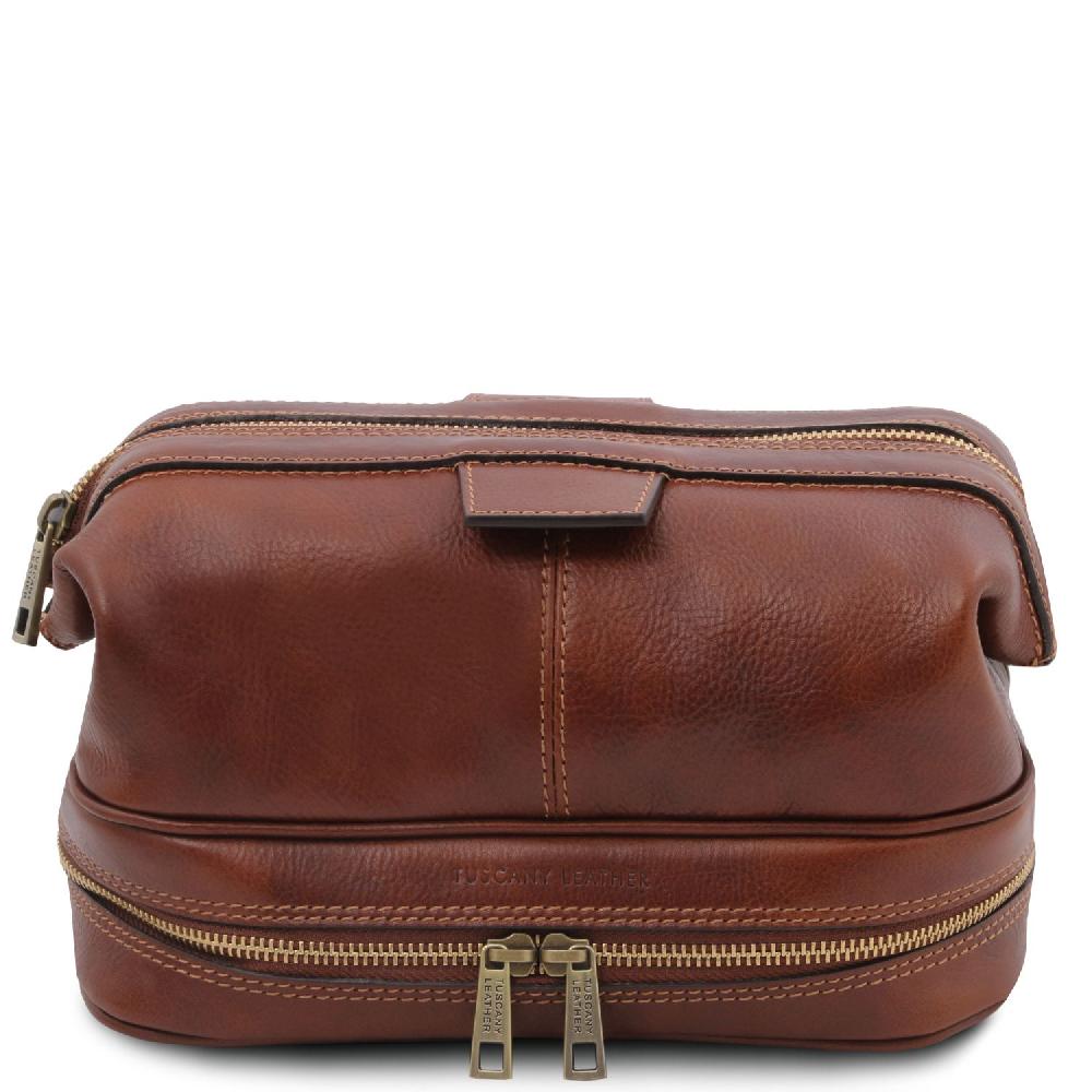 Tuscany Leather Beauty Case in Pelle Vendita calda