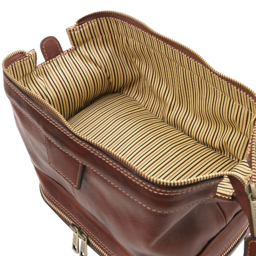 Tuscany Leather Beauty Case in Pelle Vendita calda