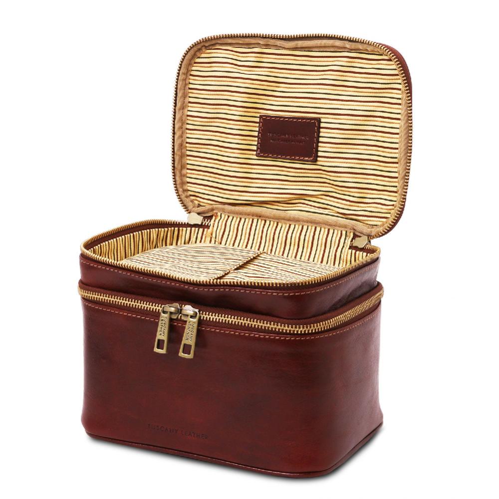 Tuscany Leather Beauty Case in Pelle Enormi risparmi