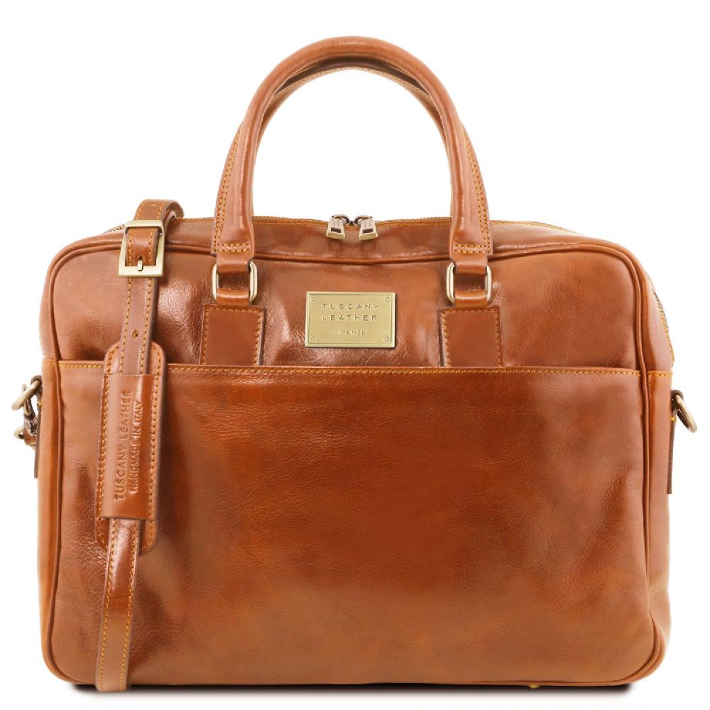 Tuscany Leather Borsa Porta Computer a 2 Scomparti in Pelle 50% di sconto con spedizione gratuita