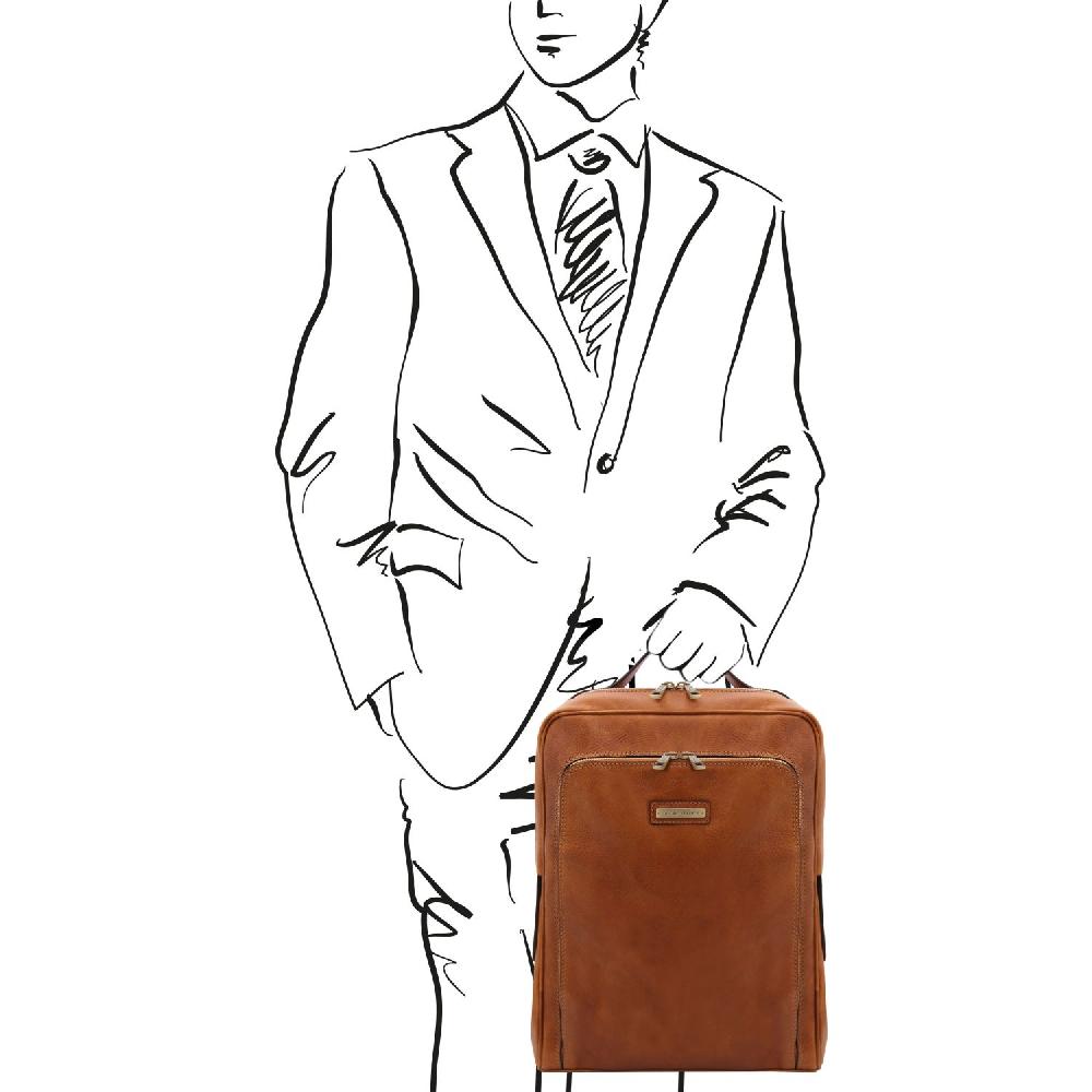Tuscany Leather Zaino Porta Computer in Pelle Officina