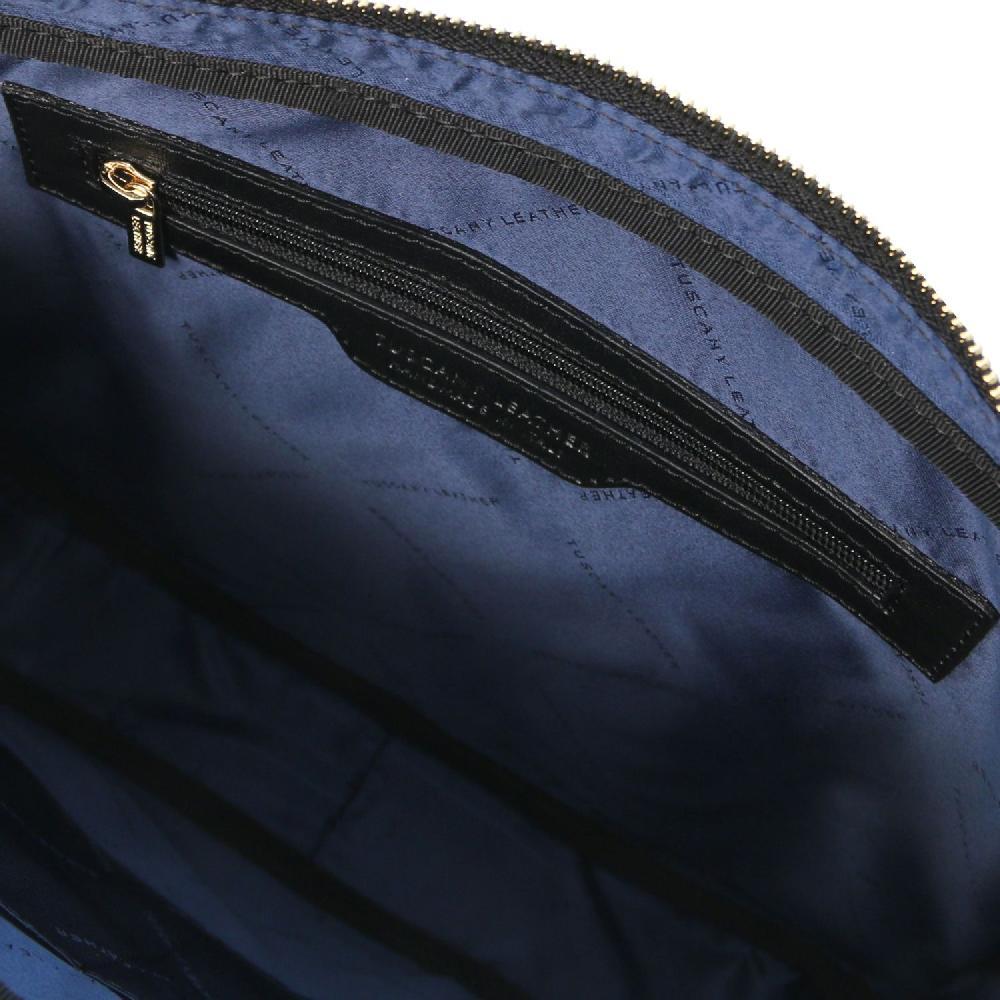 Tuscany Leather Borsa Porta Computer da Donna in Pelle Saffiano Limitato a 3 giorni