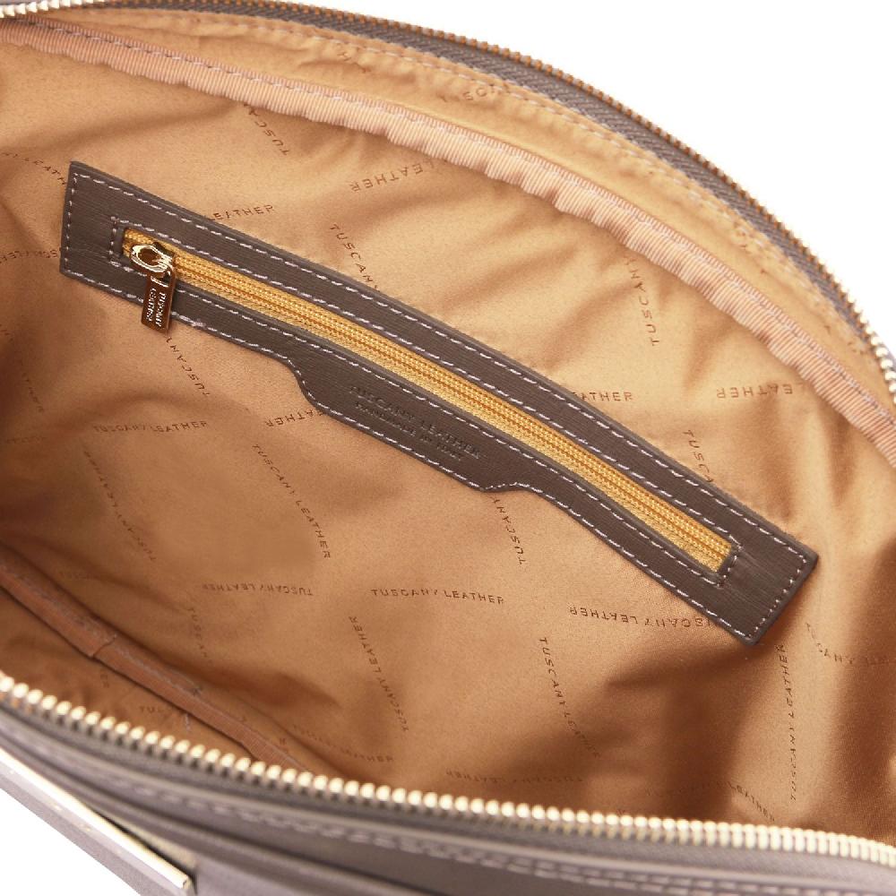 Tuscany Leather Borsa Porta Computer da Donna in Pelle Saffiano Esporta salva