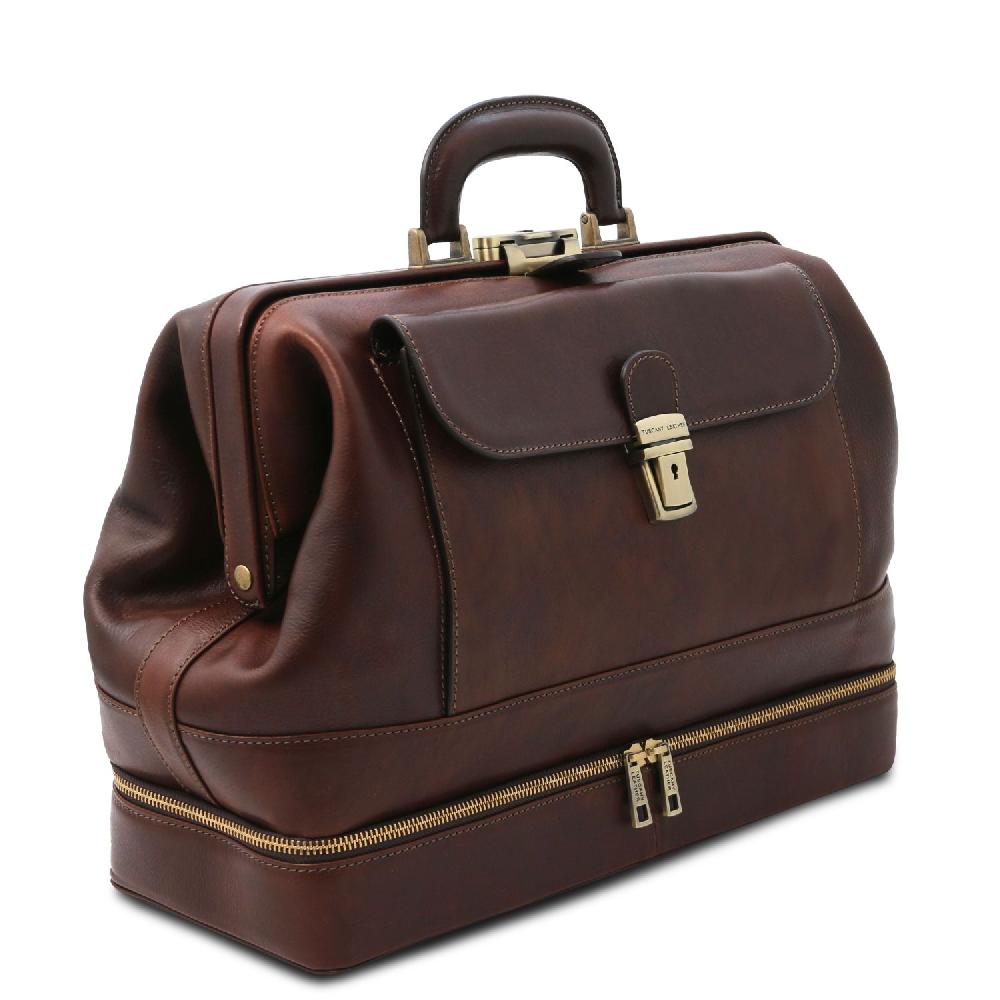 Tuscany Leather Esclusiva Borsa Medico in Pelle con Doppio Fondo Fino Al -60%