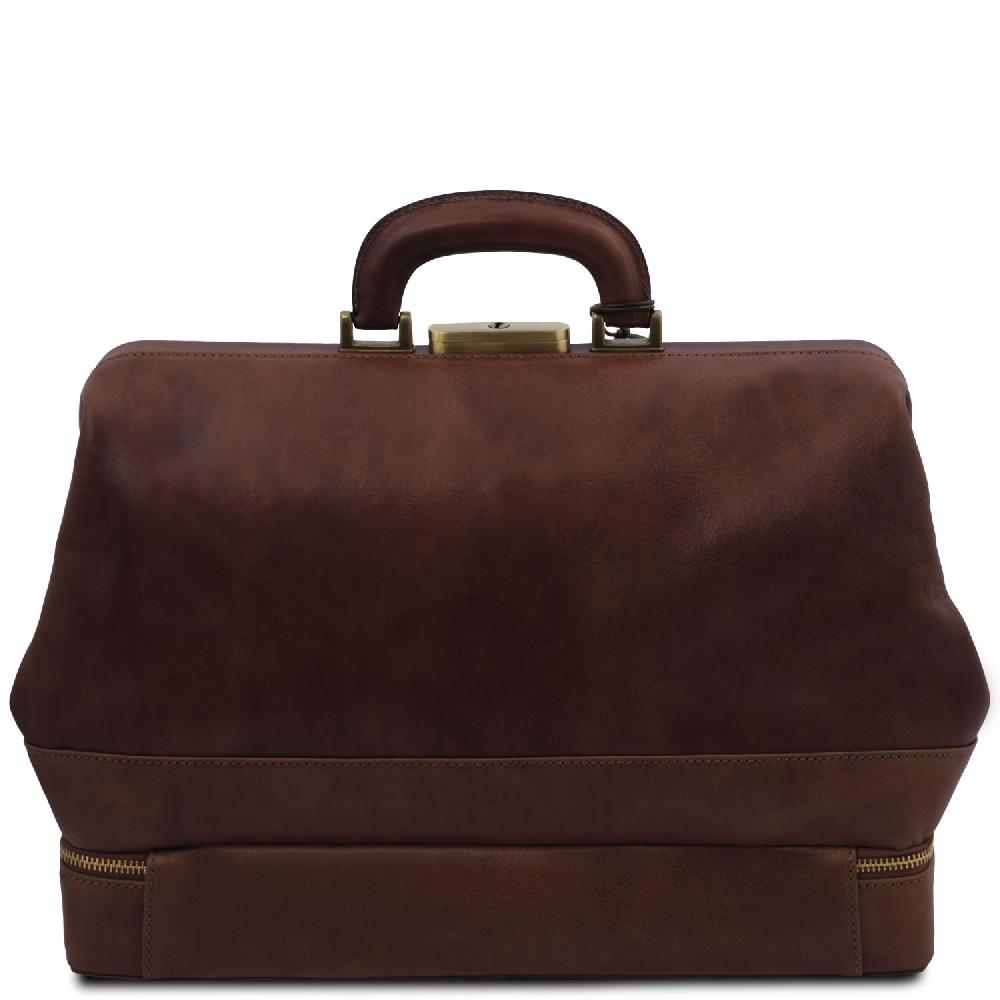 Tuscany Leather Esclusiva Borsa Medico in Pelle con Doppio Fondo Fino Al -60%