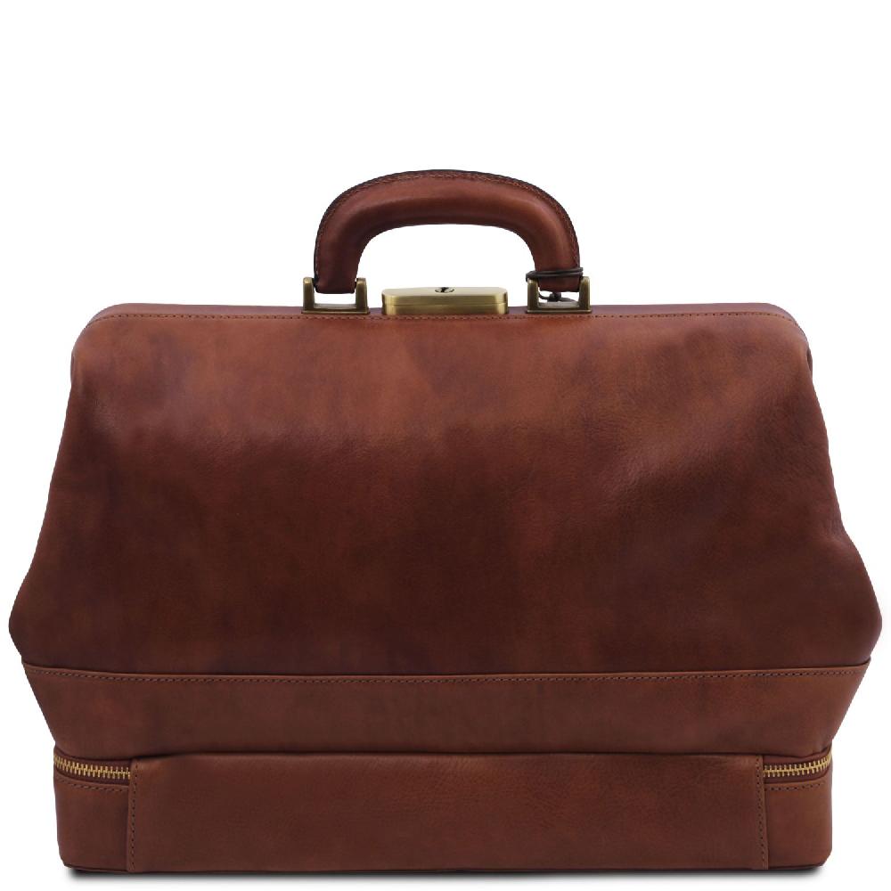 Tuscany Leather Esclusiva Borsa Medico in Pelle con Doppio Fondo Shopping Online