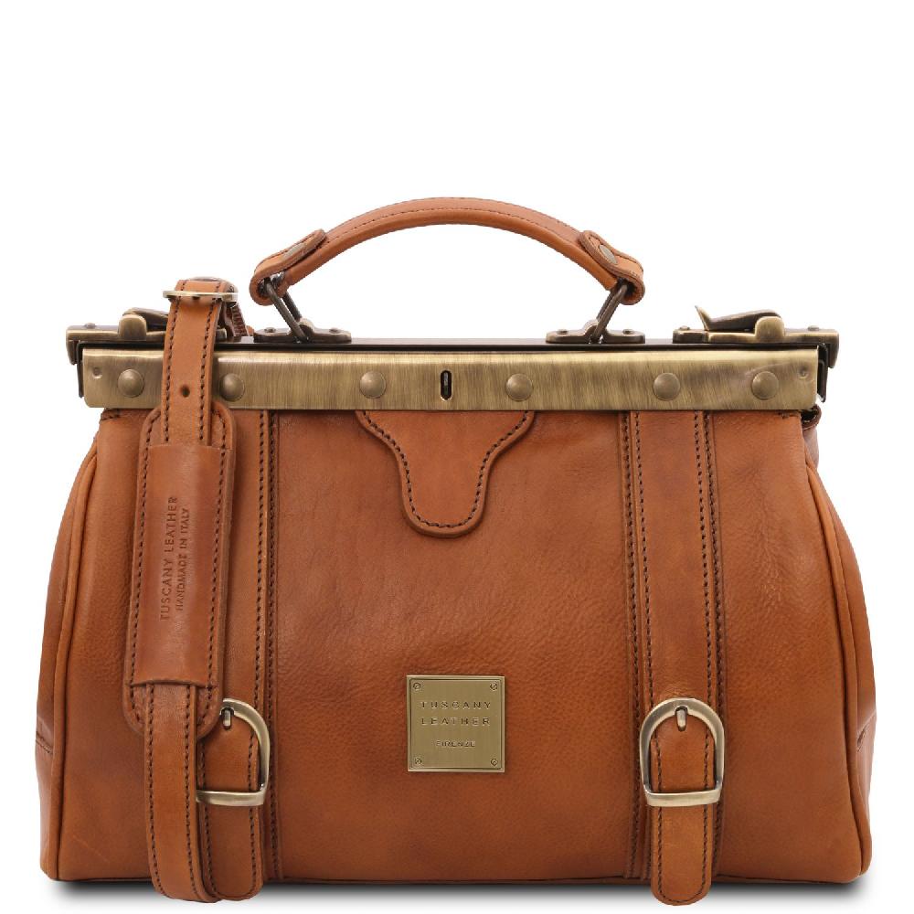 Tuscany Leather Borsa Medico in Pelle con Fibbie Frontali Economico