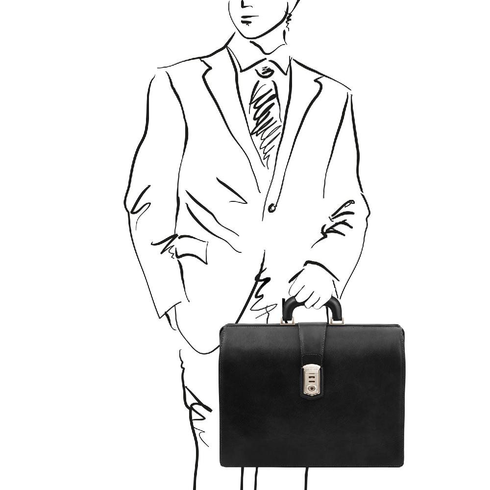 Tuscany Leather Borsa Medico in Pelle 3 Scomparti Online