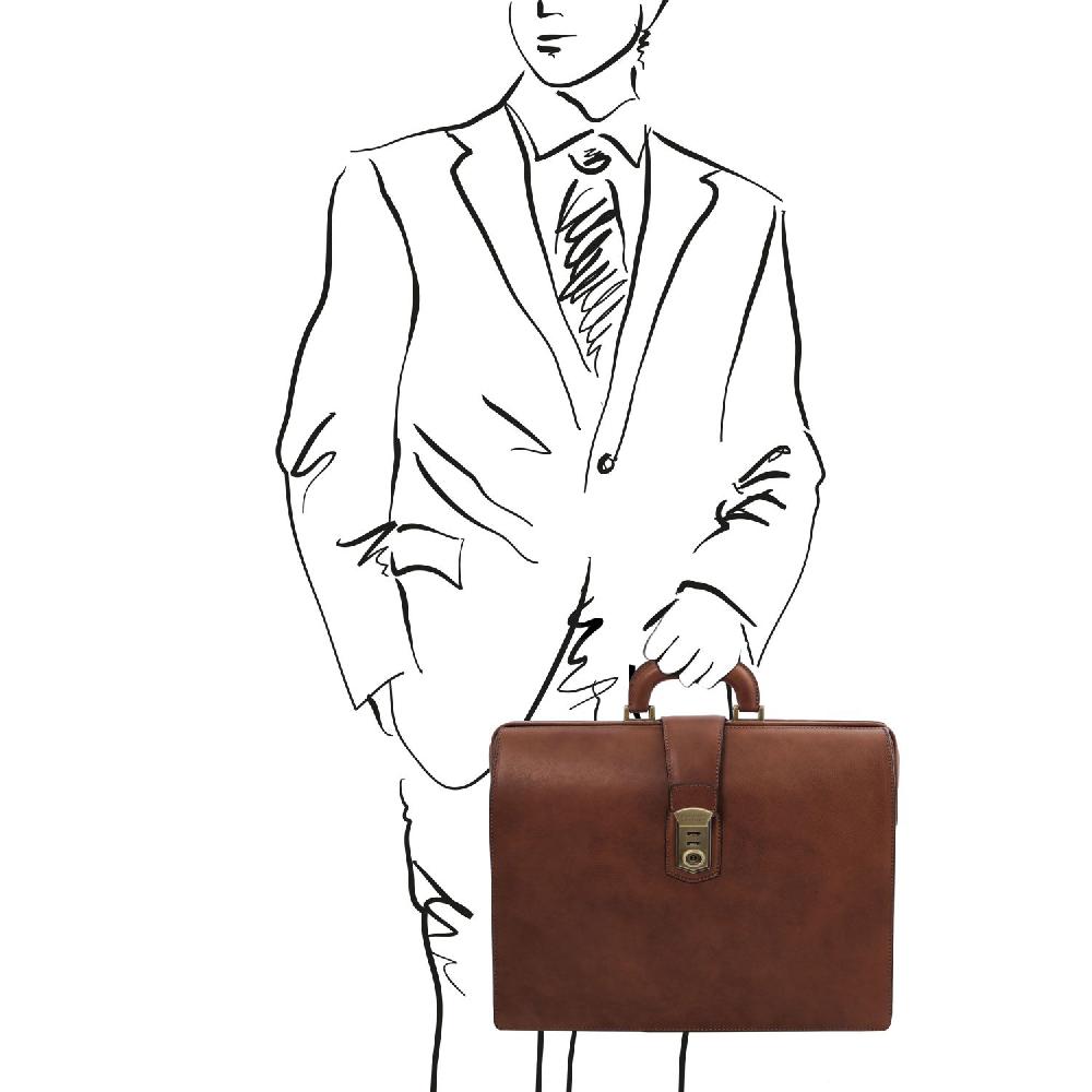 Tuscany Leather Borsa Medico in Pelle 3 Scomparti In Vendita