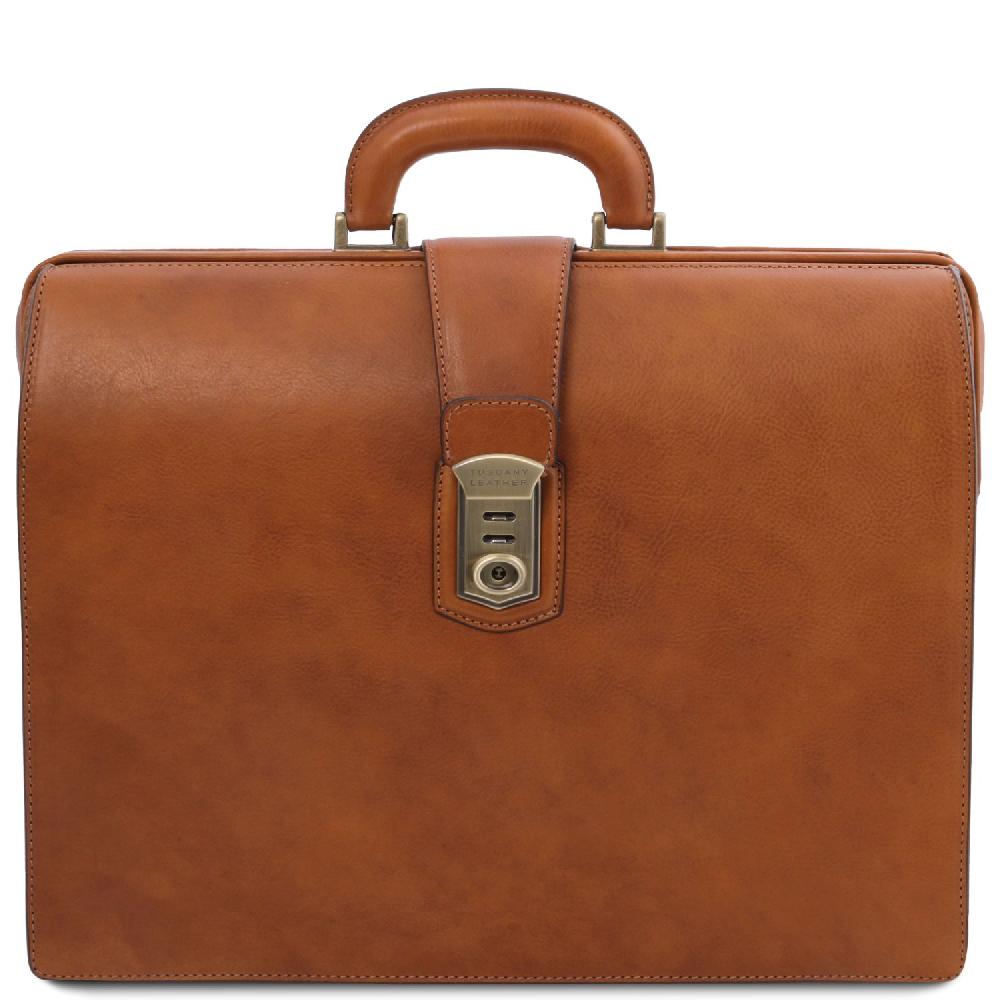 Tuscany Leather Borsa Medico in Pelle 3 Scomparti Saldi