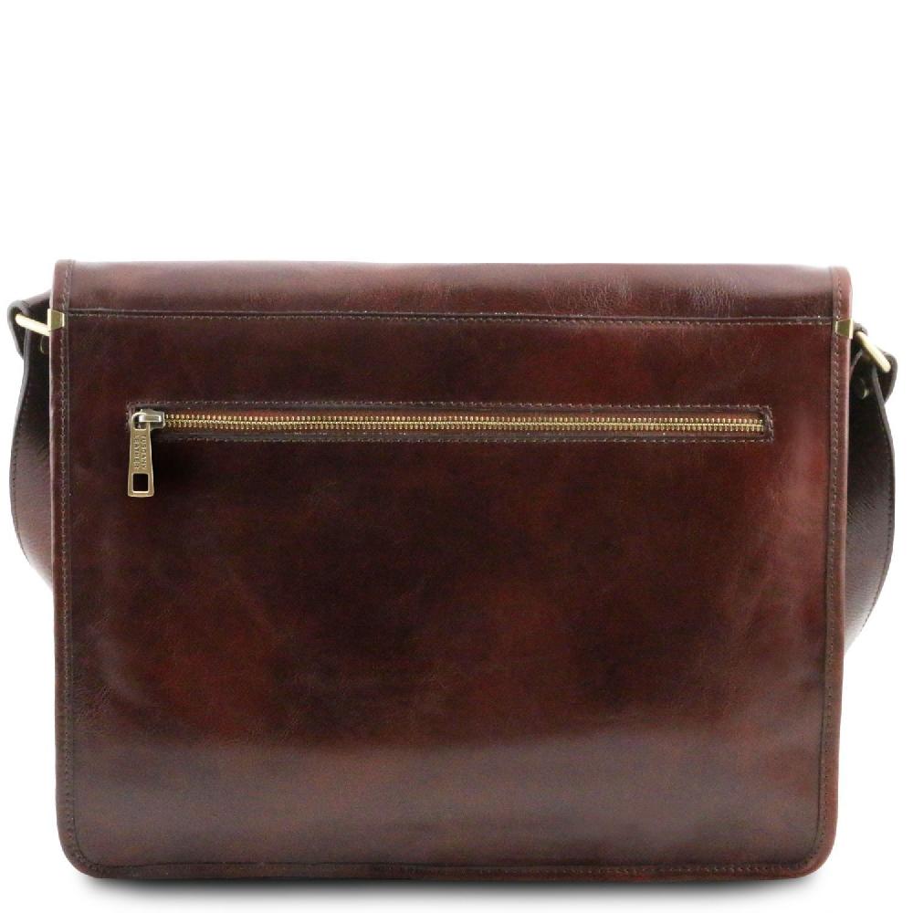 Tuscany Leather Borsa a Tracolla 2 Scomparti - Misura Grande Prezzo di fabbrica
