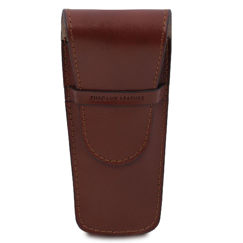 Tuscany Leather Elegante Porta Penne 2 Posti/porta Orologio in Pelle Online Outlet