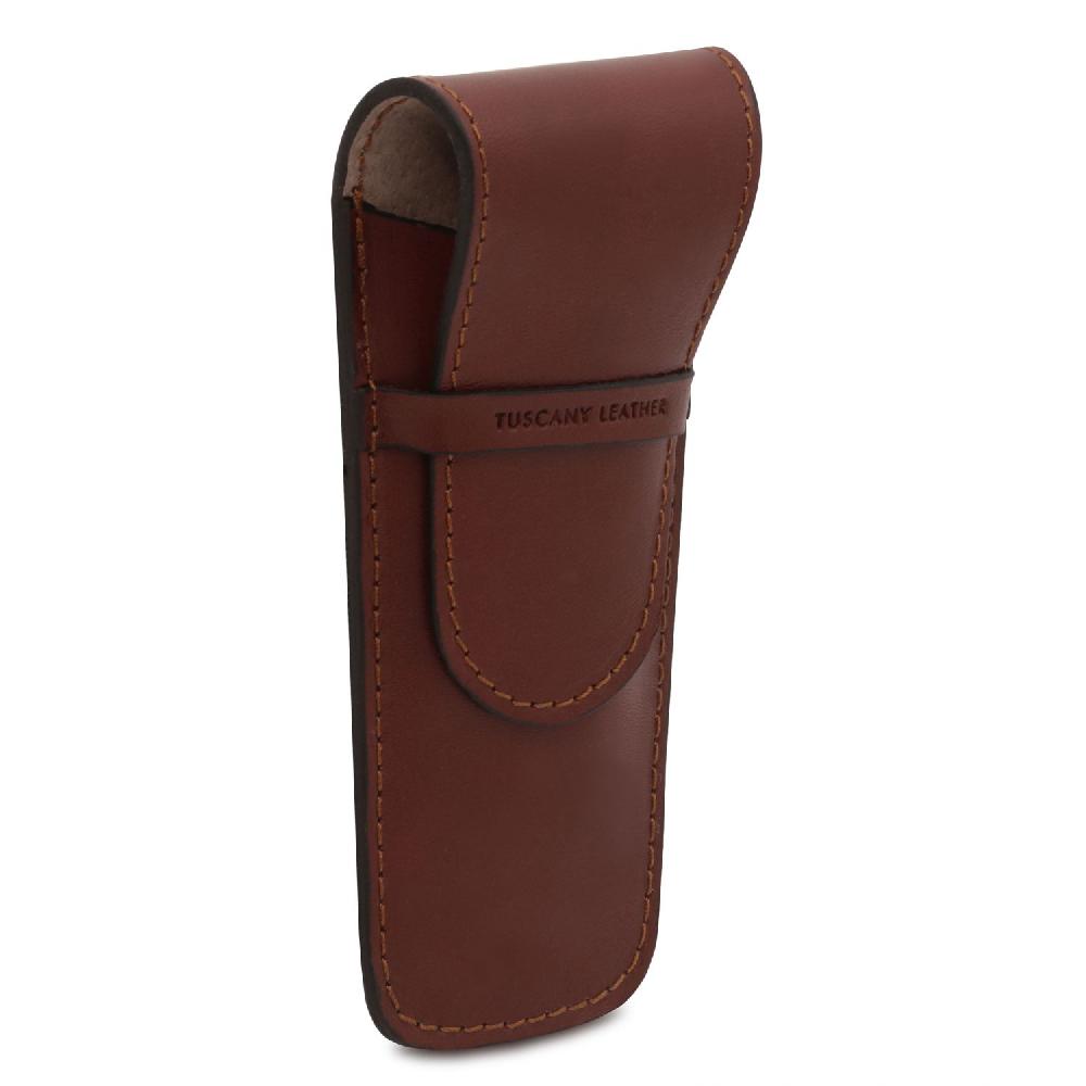 Tuscany Leather Elegante Porta Penne 2 Posti/porta Orologio in Pelle Online Outlet