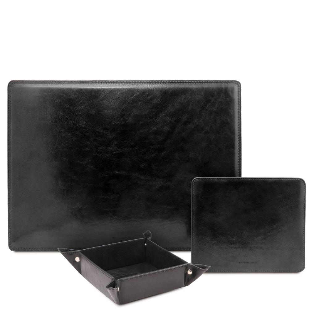 Tuscany Leather Sottomano da Scrivania Tappetino per Mouse e Vuotatasche in Pelle Offerte esclusive