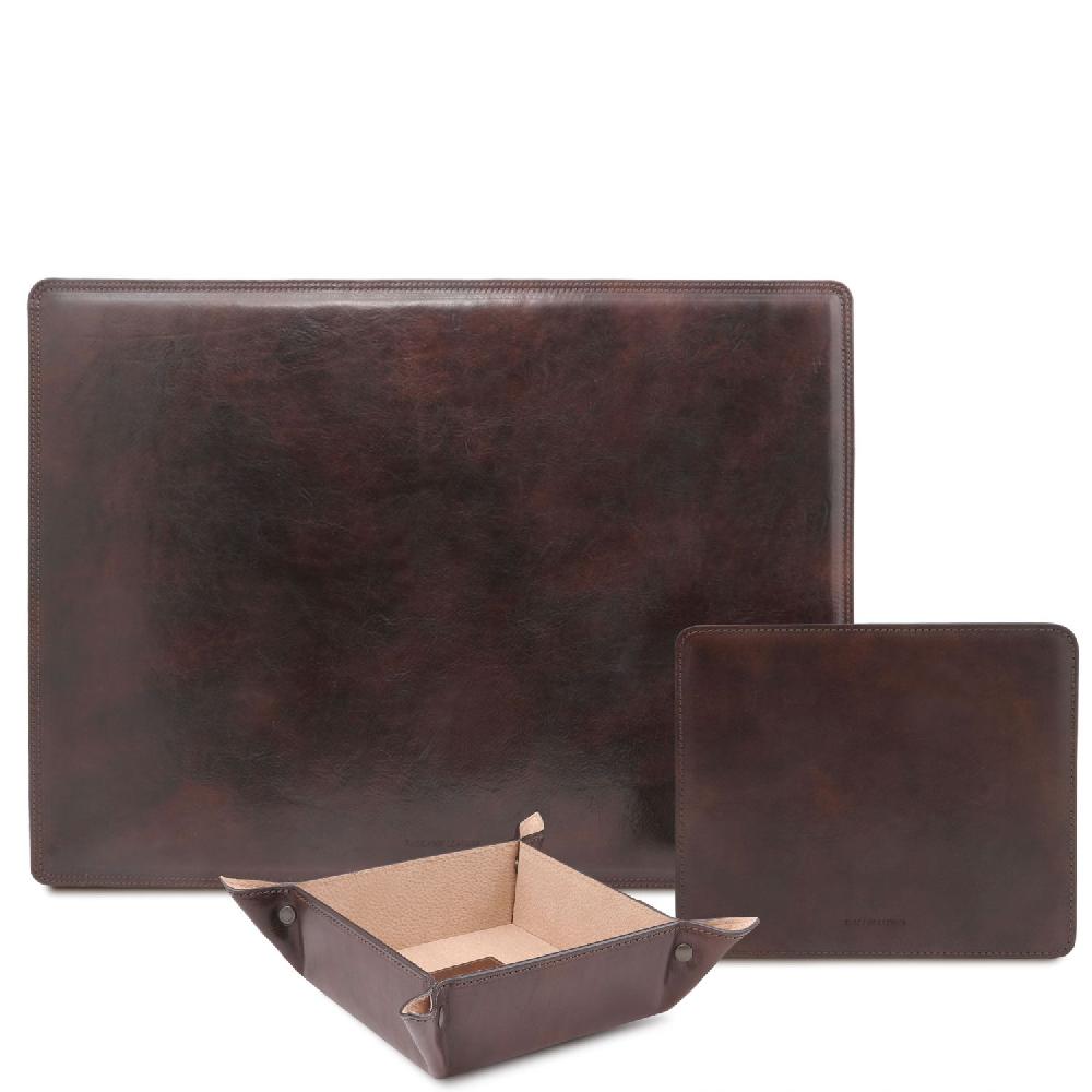 Tuscany Leather Sottomano da Scrivania Tappetino per Mouse e Vuotatasche in Pelle Lightning offer