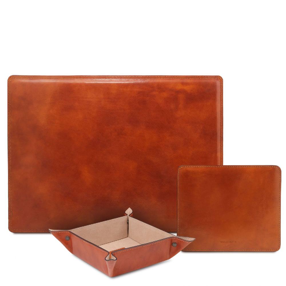 Tuscany Leather Sottomano da Scrivania Tappetino per Mouse e Vuotatasche in Pelle Nuovi prodotti