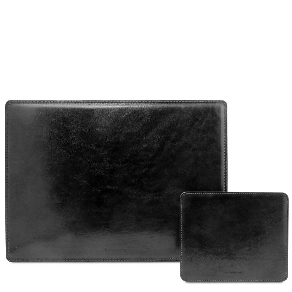 Tuscany Leather Sottomano da Scrivania e Tappetino per Mouse in Pelle Enormi risparmi