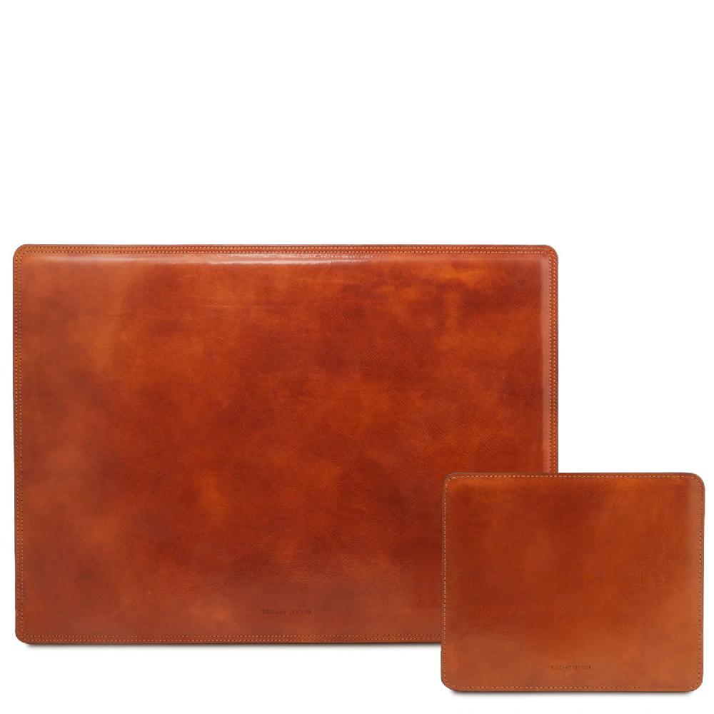 Tuscany Leather Sottomano da Scrivania e Tappetino per Mouse in Pelle Super Saving Price