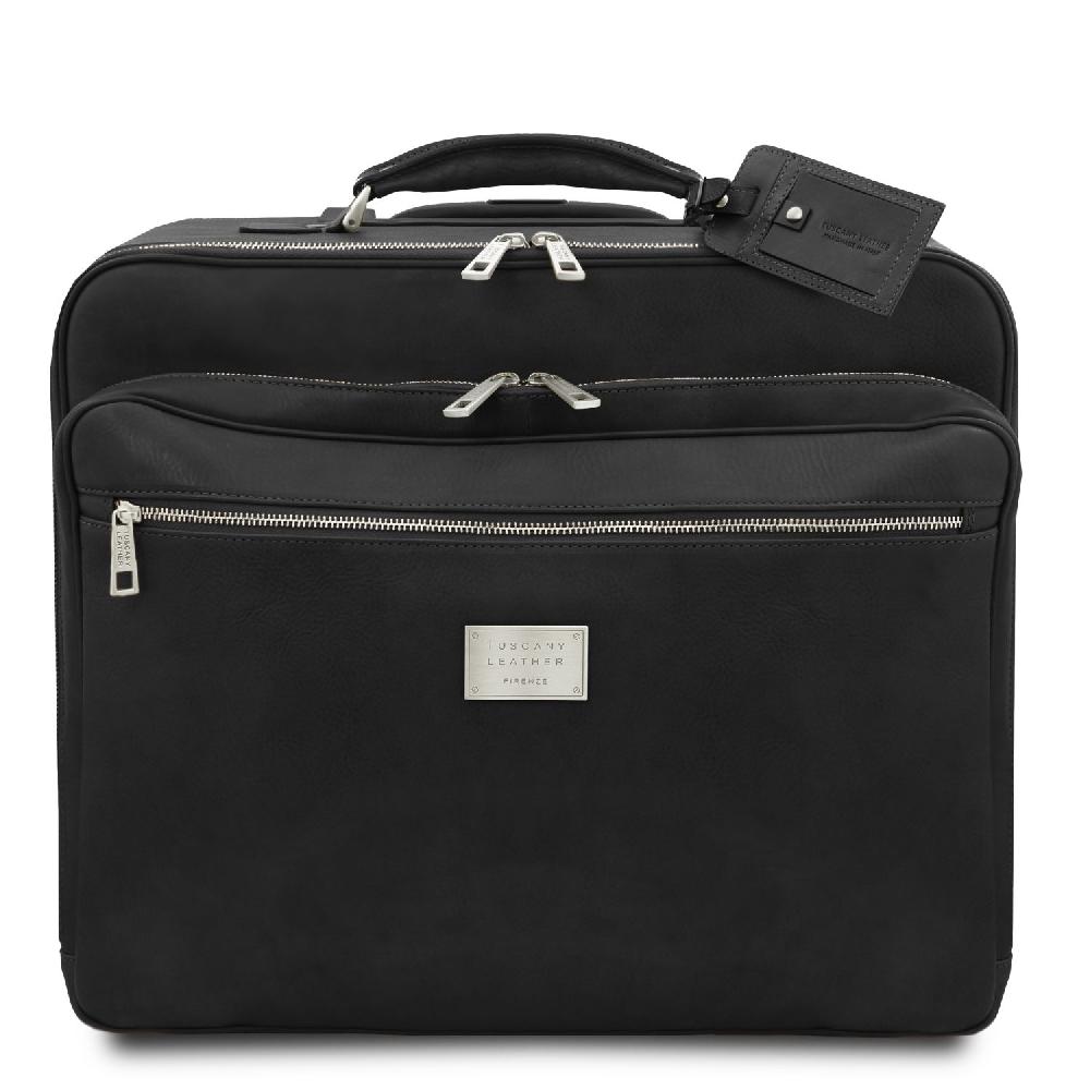 Tuscany Leather Borsa Pilota in Pelle con due Ruote Rilascio limitato