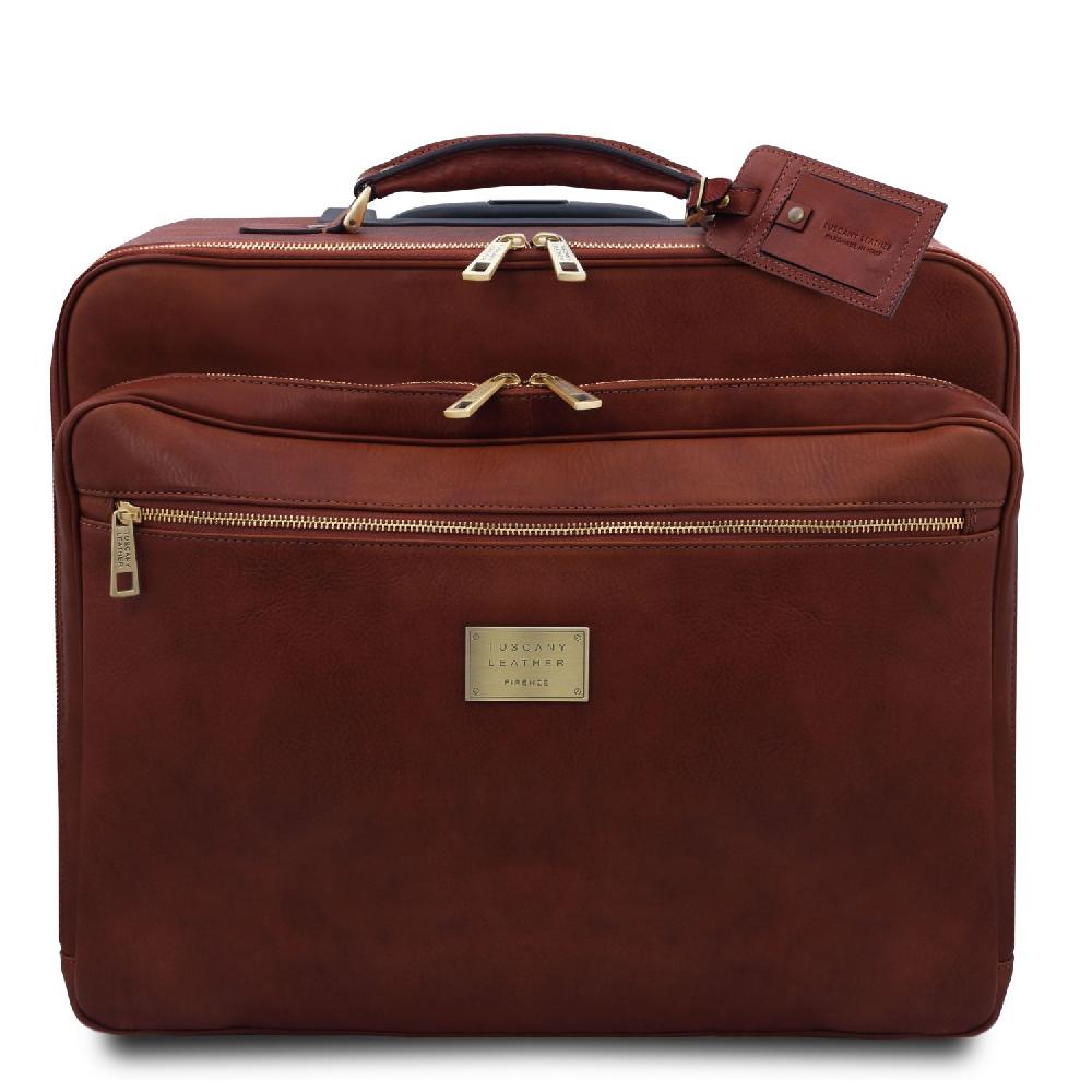 Tuscany Leather Borsa Pilota in Pelle con due Ruote Ultimi tre giorni