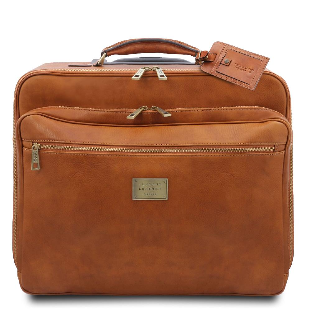 Tuscany Leather Borsa Pilota in Pelle con due Ruote ACQUISTA ORA