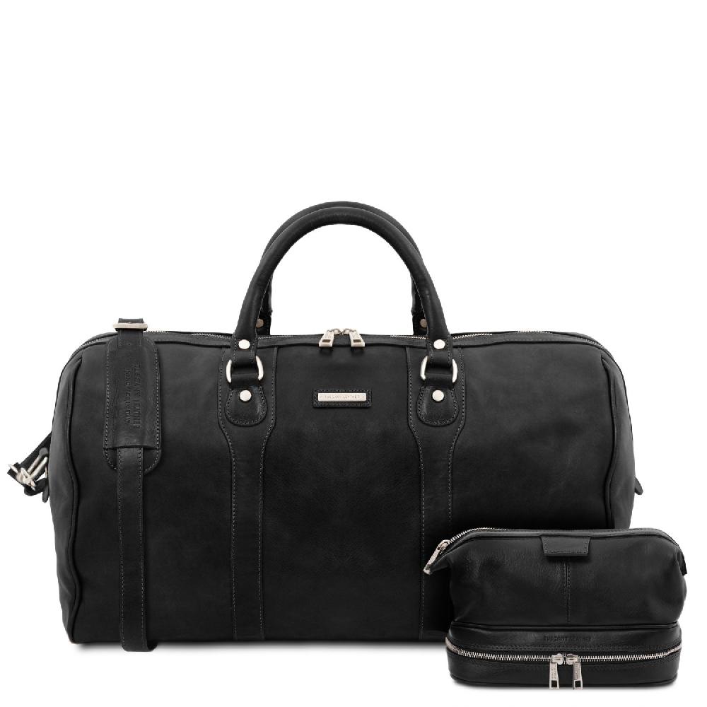 Tuscany Leather Borsone da Viaggio in Pelle e Beauty Case in Pelle Ultimi due giorni