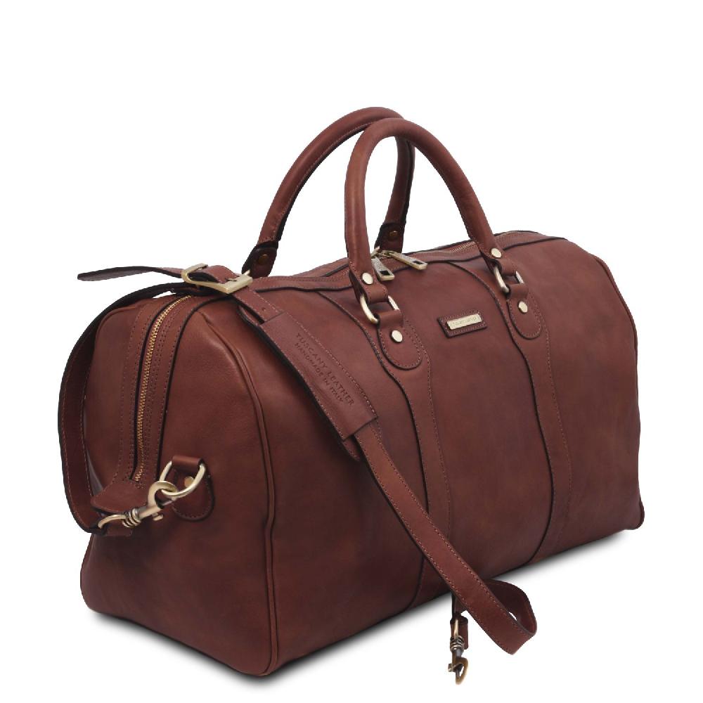 Tuscany Leather Borsone da Viaggio in Pelle e Beauty Case in Pelle Promozione temporanea