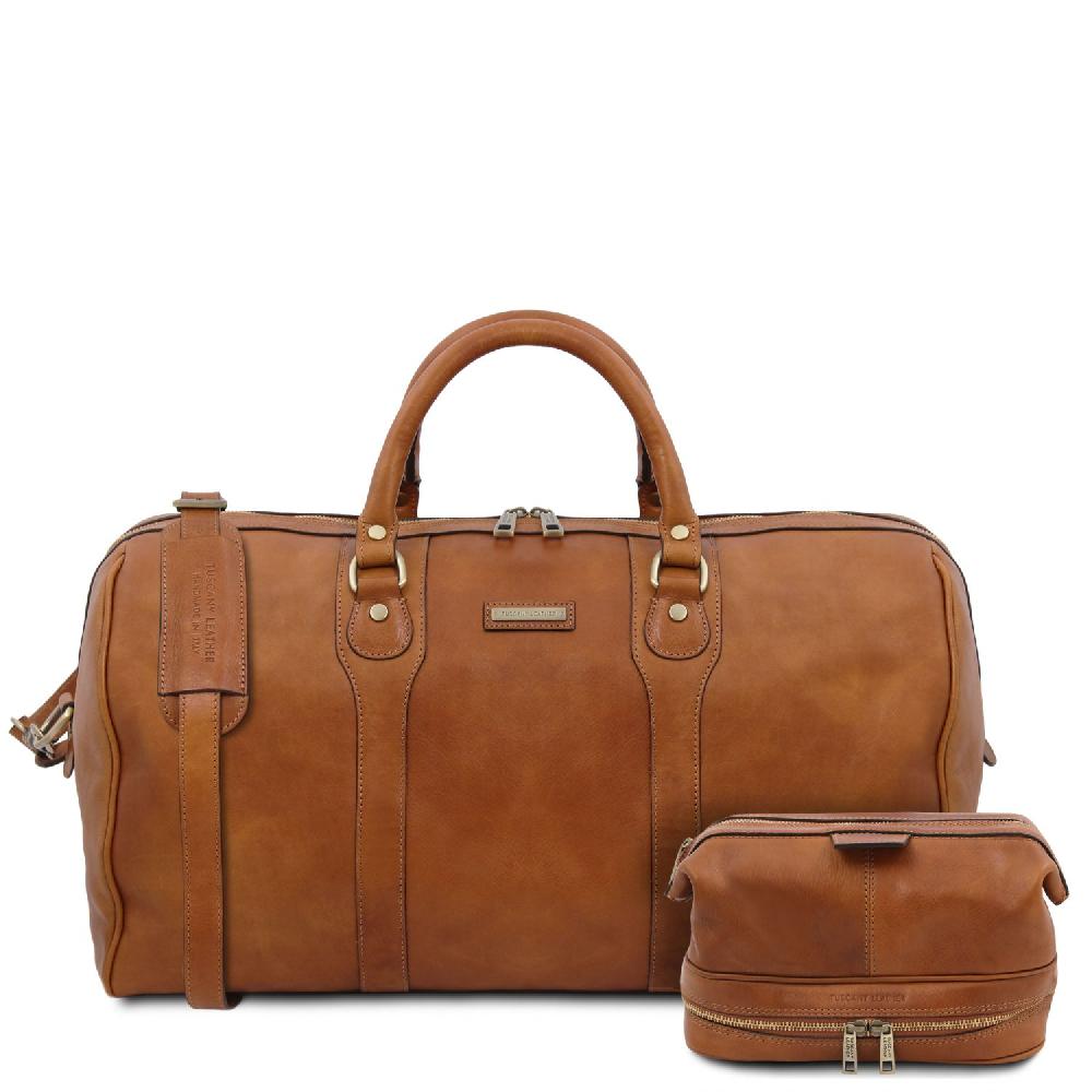 Tuscany Leather Borsone da Viaggio in Pelle e Beauty Case in Pelle Fino al 50% di sconto