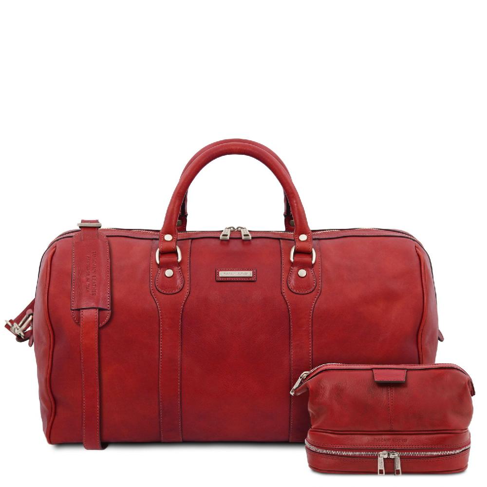 Tuscany Leather Borsone da Viaggio in Pelle e Beauty Case in Pelle Fino al 60% di sconto