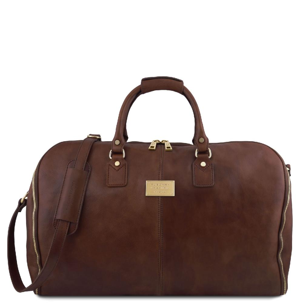Tuscany Leather Borsone da Viaggio/Porta Abiti in Pelle Only for today
