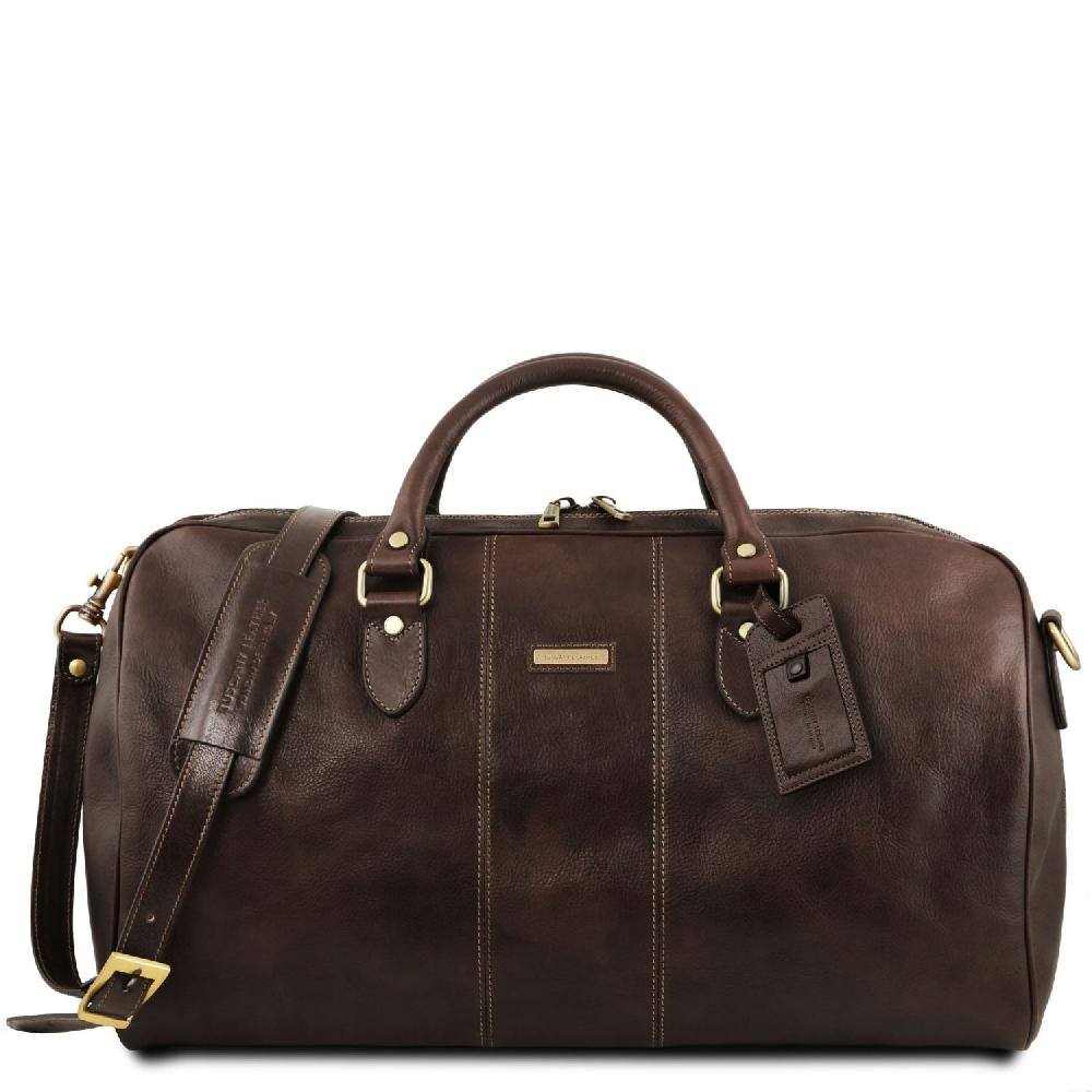Tuscany Leather Borsone da Viaggio in Pelle - Misura Grande Promozione