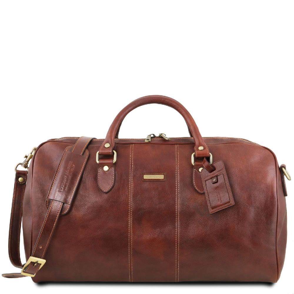 Tuscany Leather Borsone da Viaggio in Pelle - Misura Grande Spedizione Gratuita