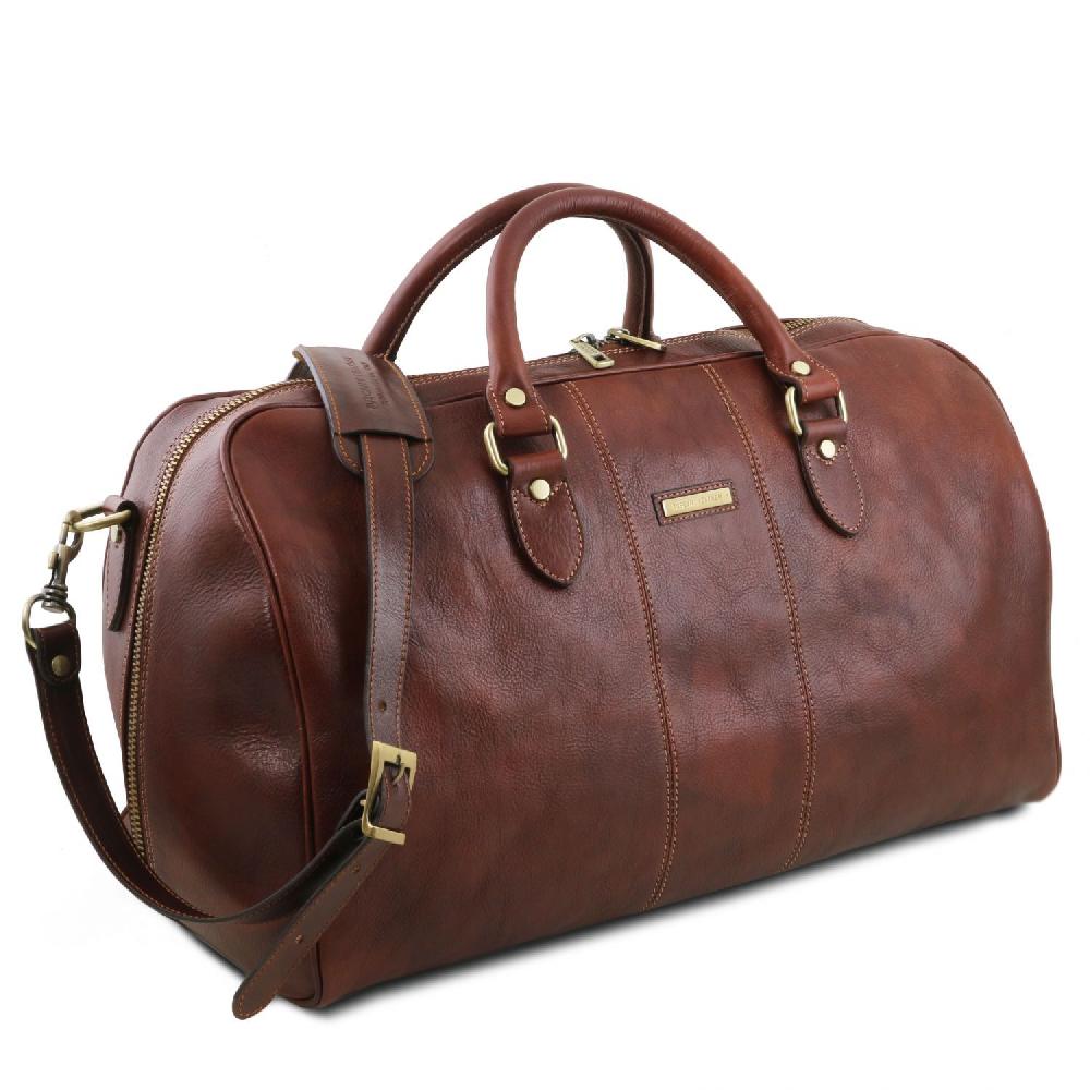 Tuscany Leather Borsone da Viaggio in Pelle - Misura Grande Spedizione Gratuita