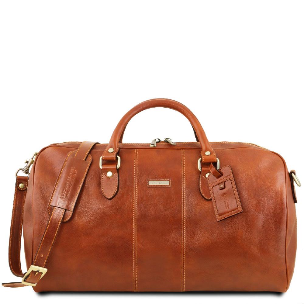 Tuscany Leather Borsone da Viaggio in Pelle - Misura Grande Pezzi Unici