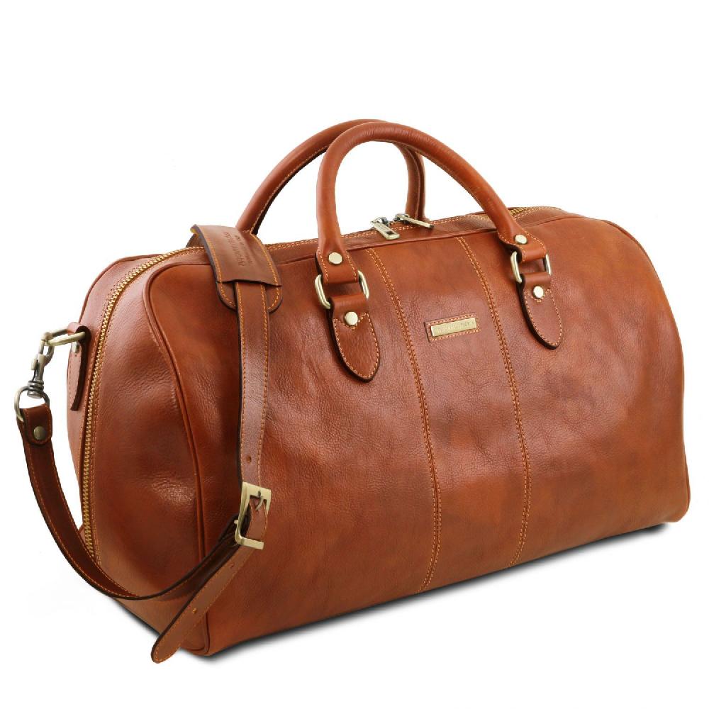 Tuscany Leather Borsone da Viaggio in Pelle - Misura Grande Pezzi Unici
